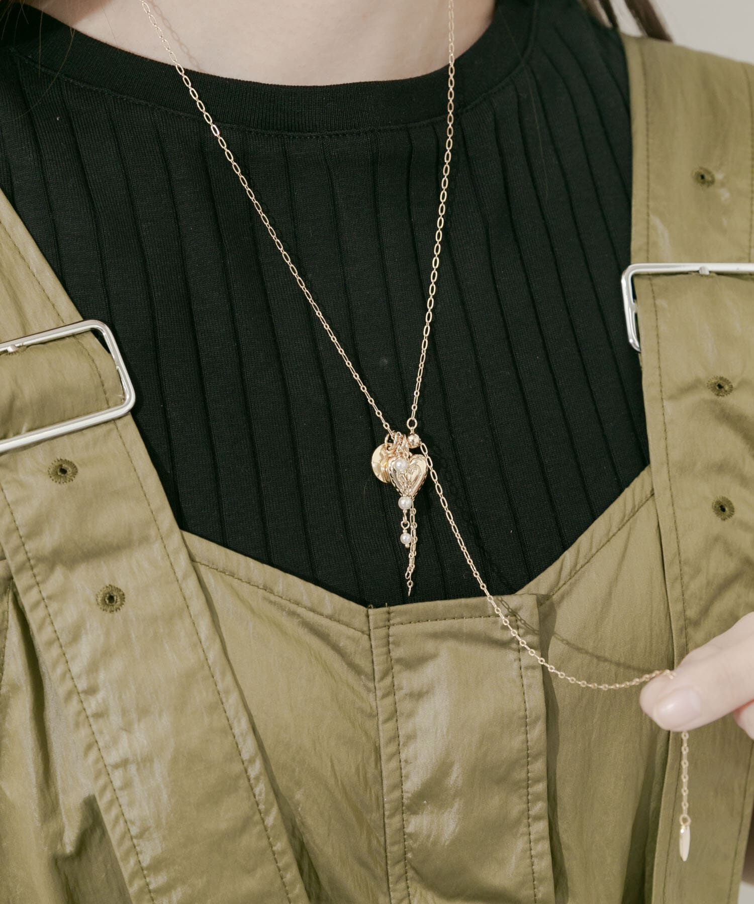 SMELLY「パールモチーフマルチWAYスライドネックレス」|ネックレス|