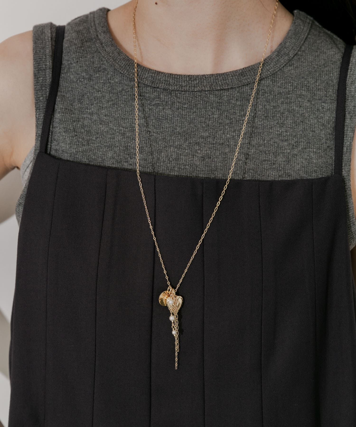 SMELLY「パールモチーフマルチWAYスライドネックレス」|ネックレス|