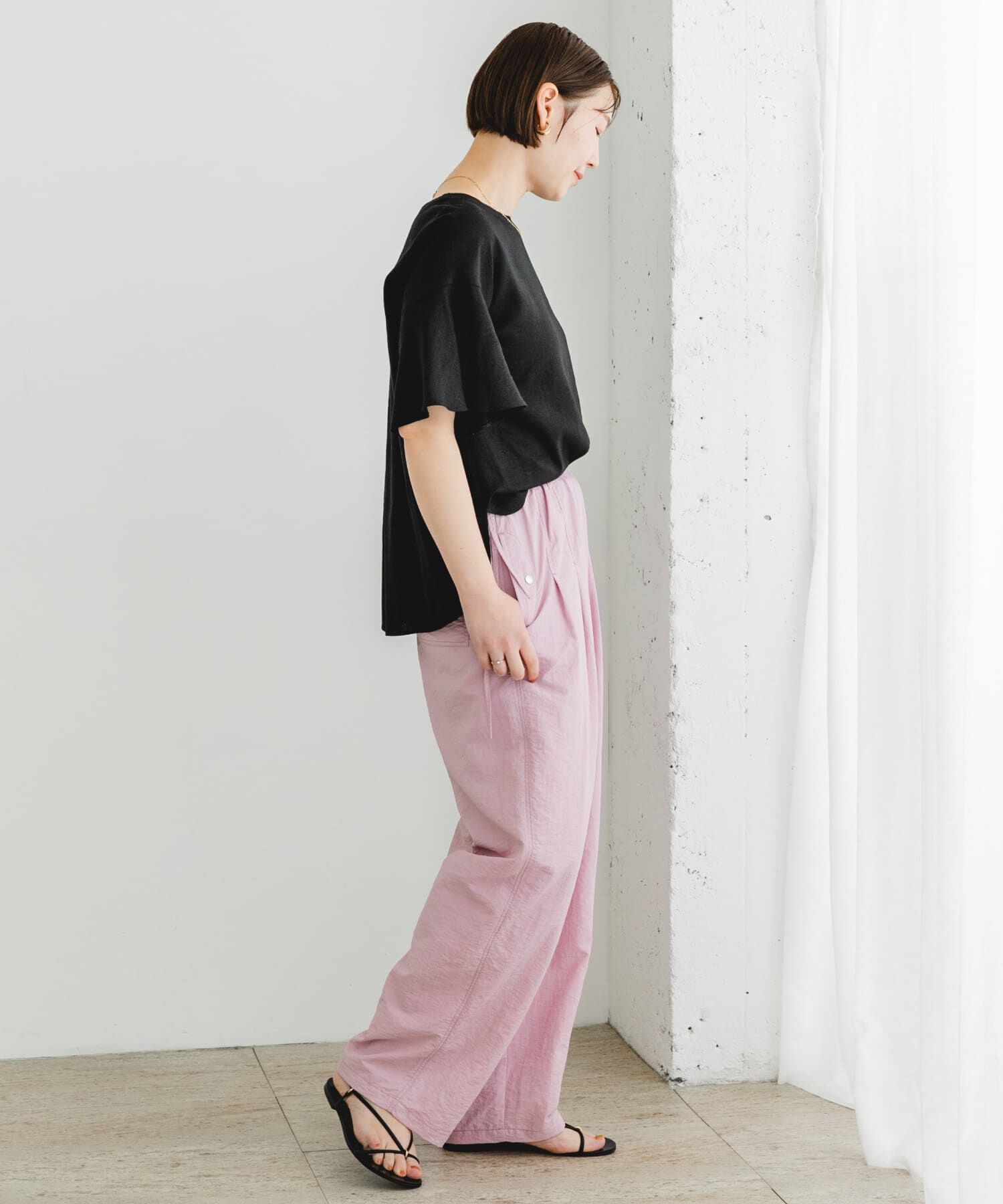 URBAN RESEARCH ROSSO「F by ROSSO　リネンフレアスリーブブラウス」|シャツ・ブラウス|