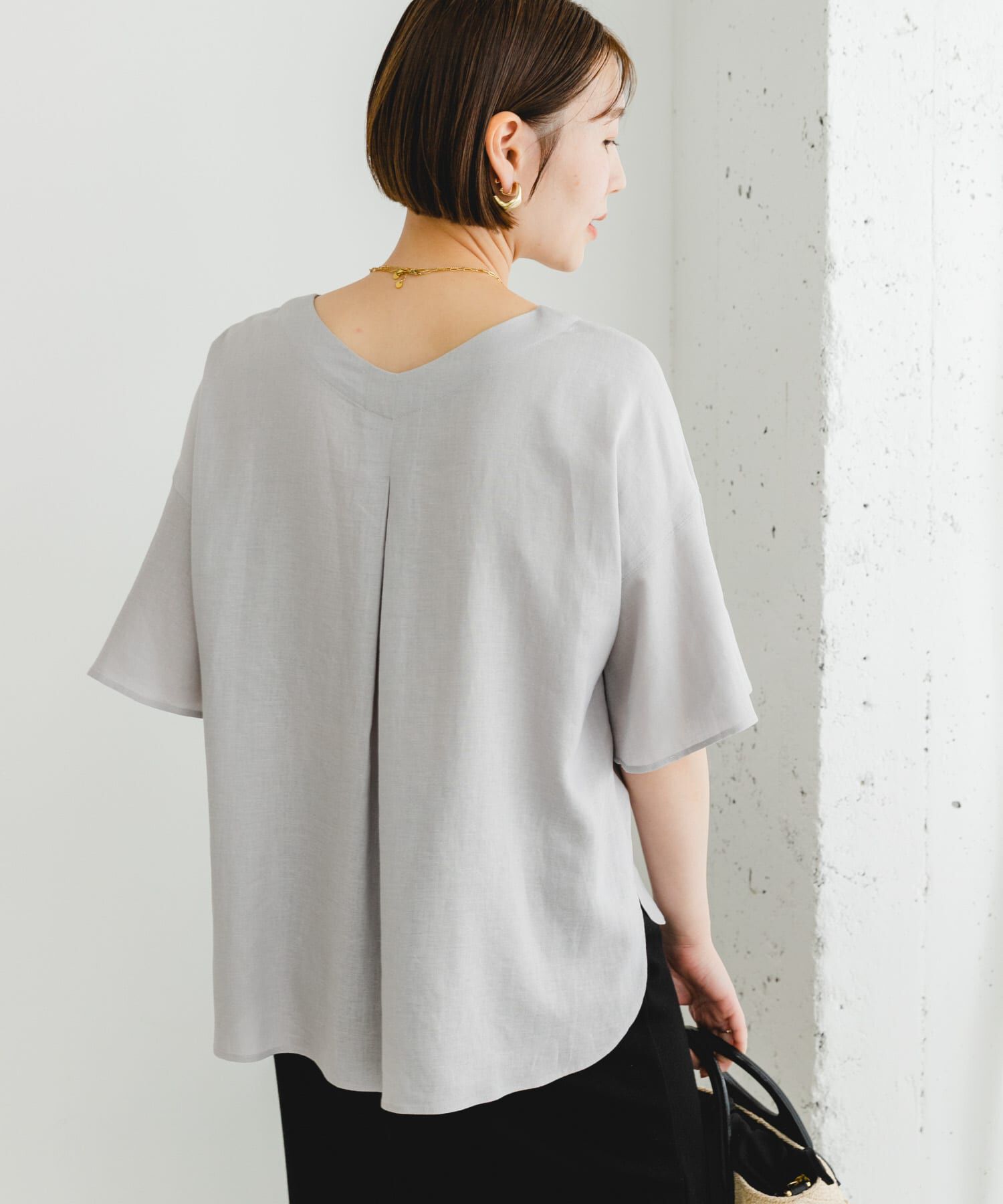 URBAN RESEARCH ROSSO「F by ROSSO　リネンフレアスリーブブラウス」|シャツ・ブラウス|