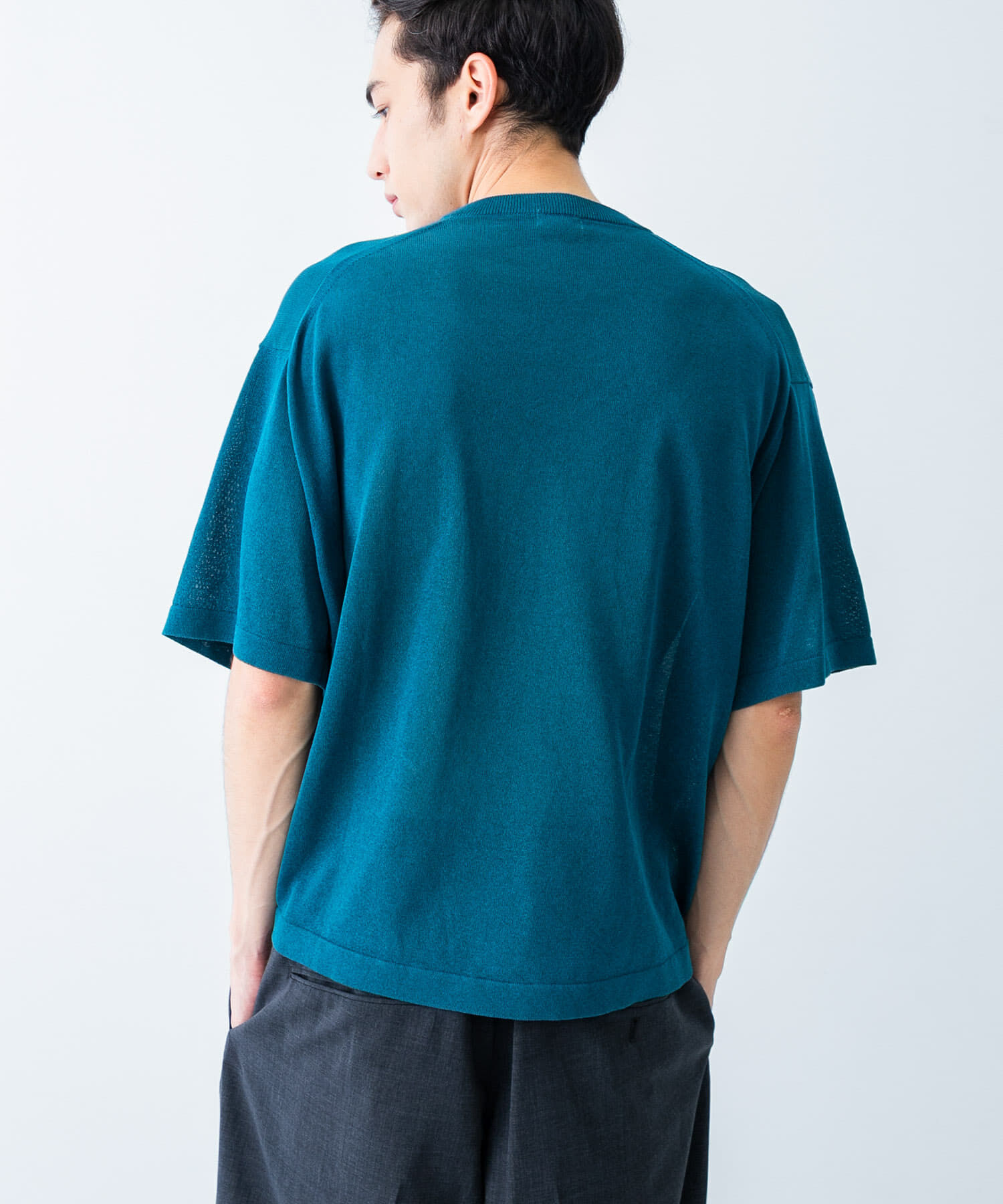 URBAN RESEARCH「『別注』crepuscule&times;UR　Washi Knit Short-Sleeve T-shirts」|ニット・セーター|