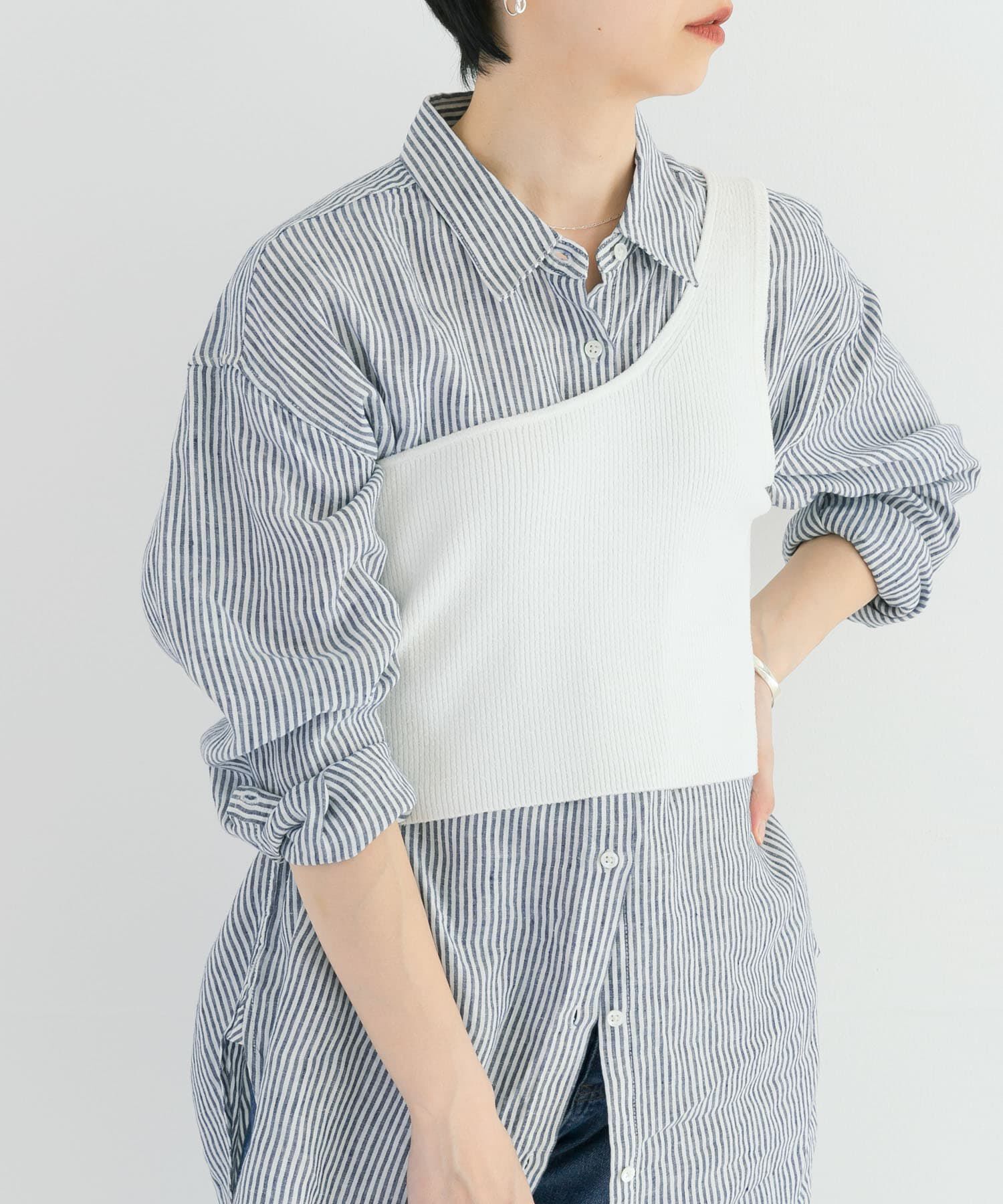 URBAN RESEARCH「ワンショルダーニットベスト」|ニット・セーター|