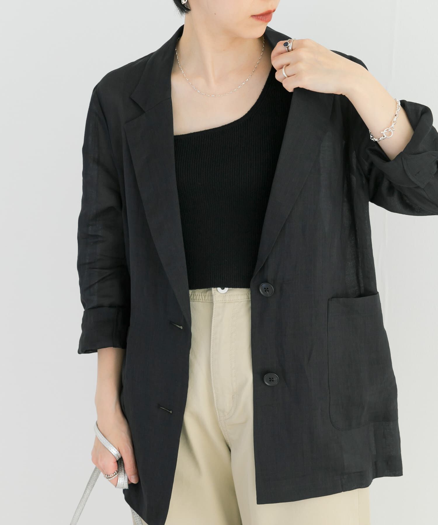 URBAN RESEARCH「ワンショルダーニットベスト」|ニット・セーター|