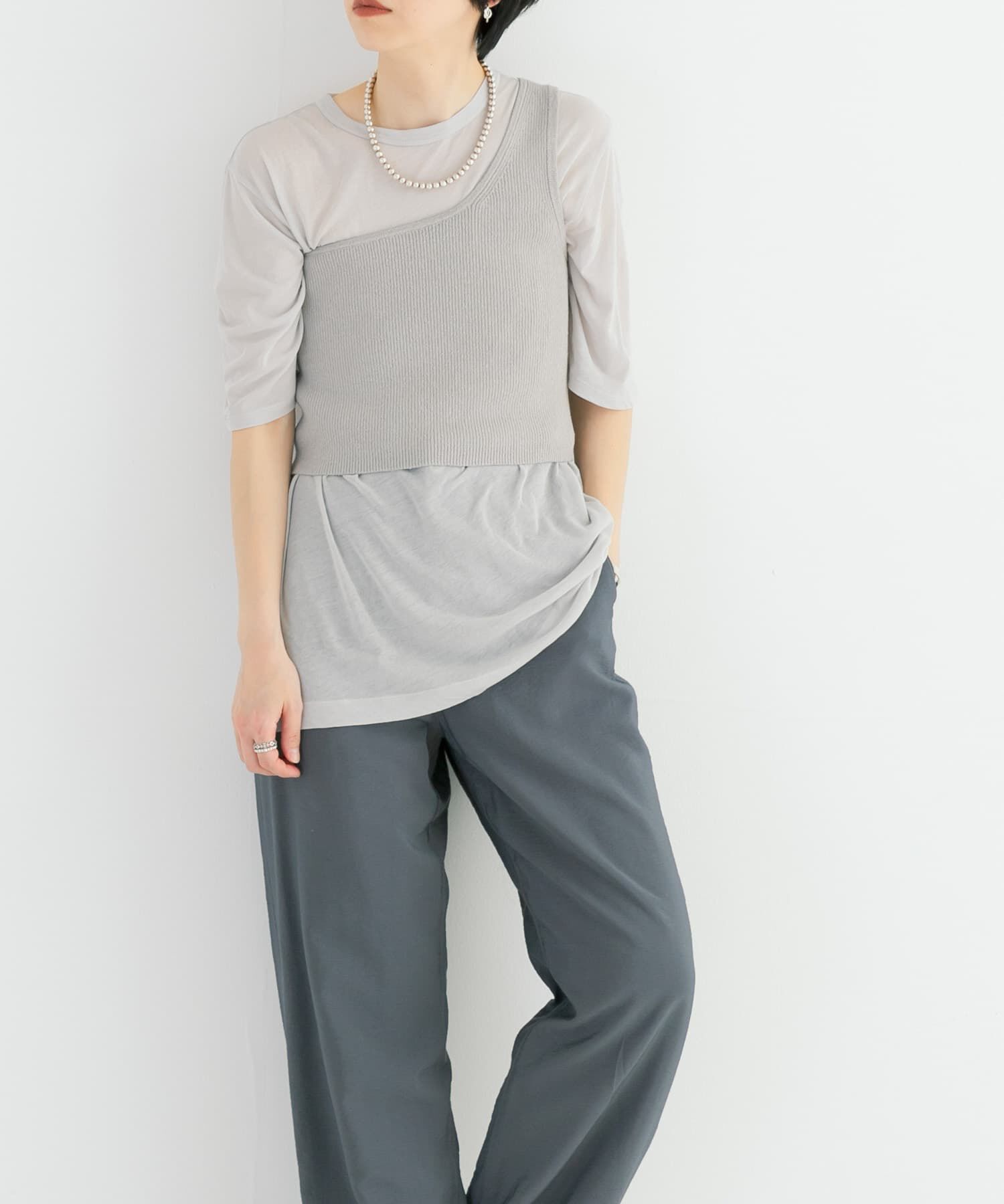 URBAN RESEARCH「ワンショルダーニットベスト」|ニット・セーター|