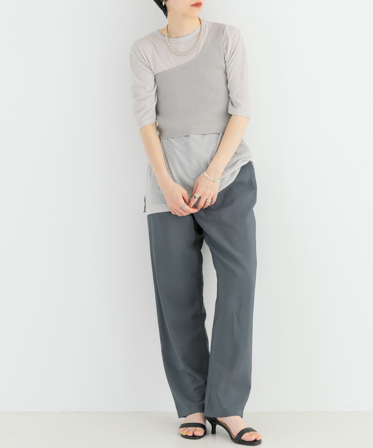 URBAN RESEARCH「ワンショルダーニットベスト」|ニット・セーター|