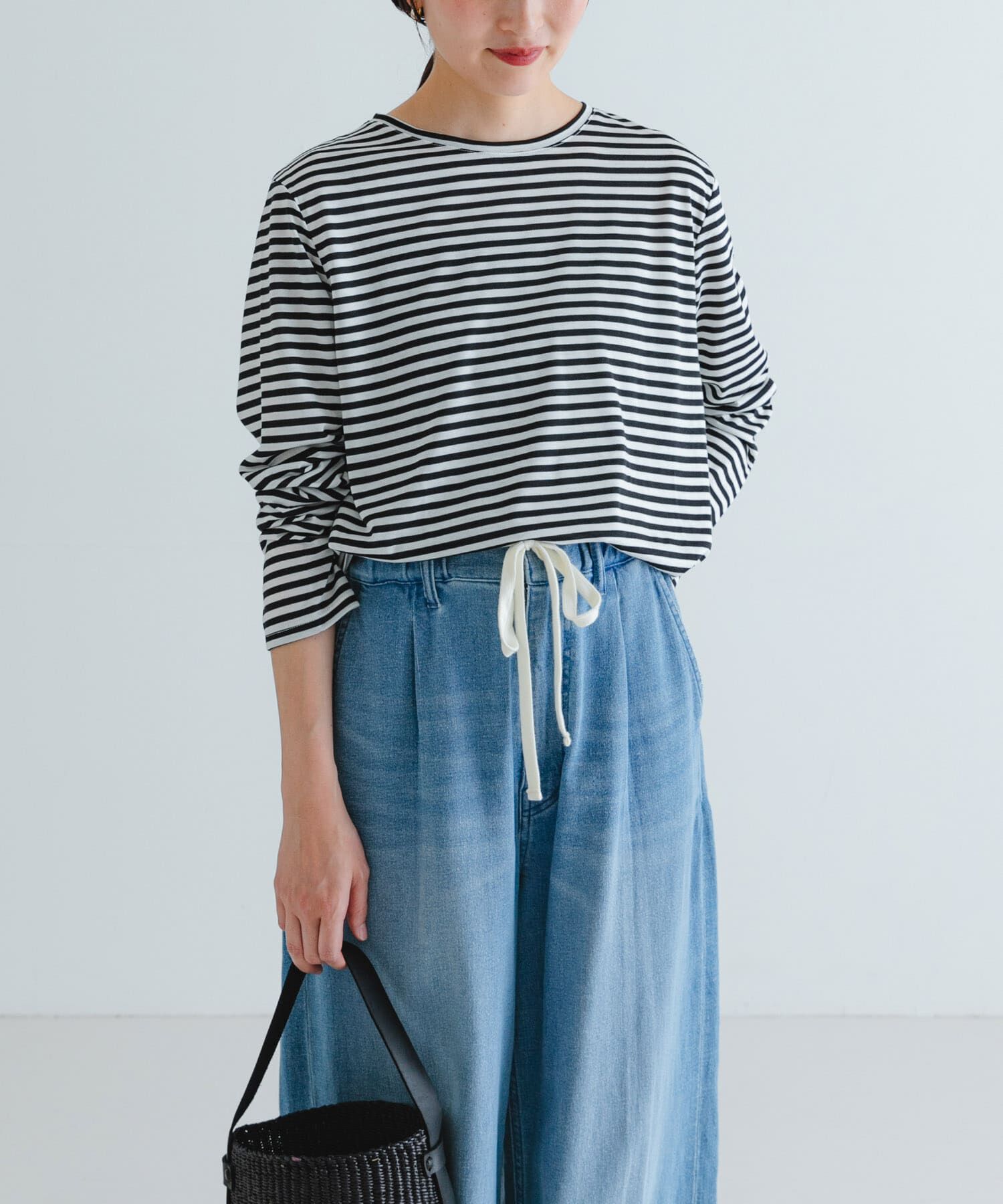 URBAN RESEARCH「テンセルコットンボーダーカットソー」|Tシャツ・カットソー|