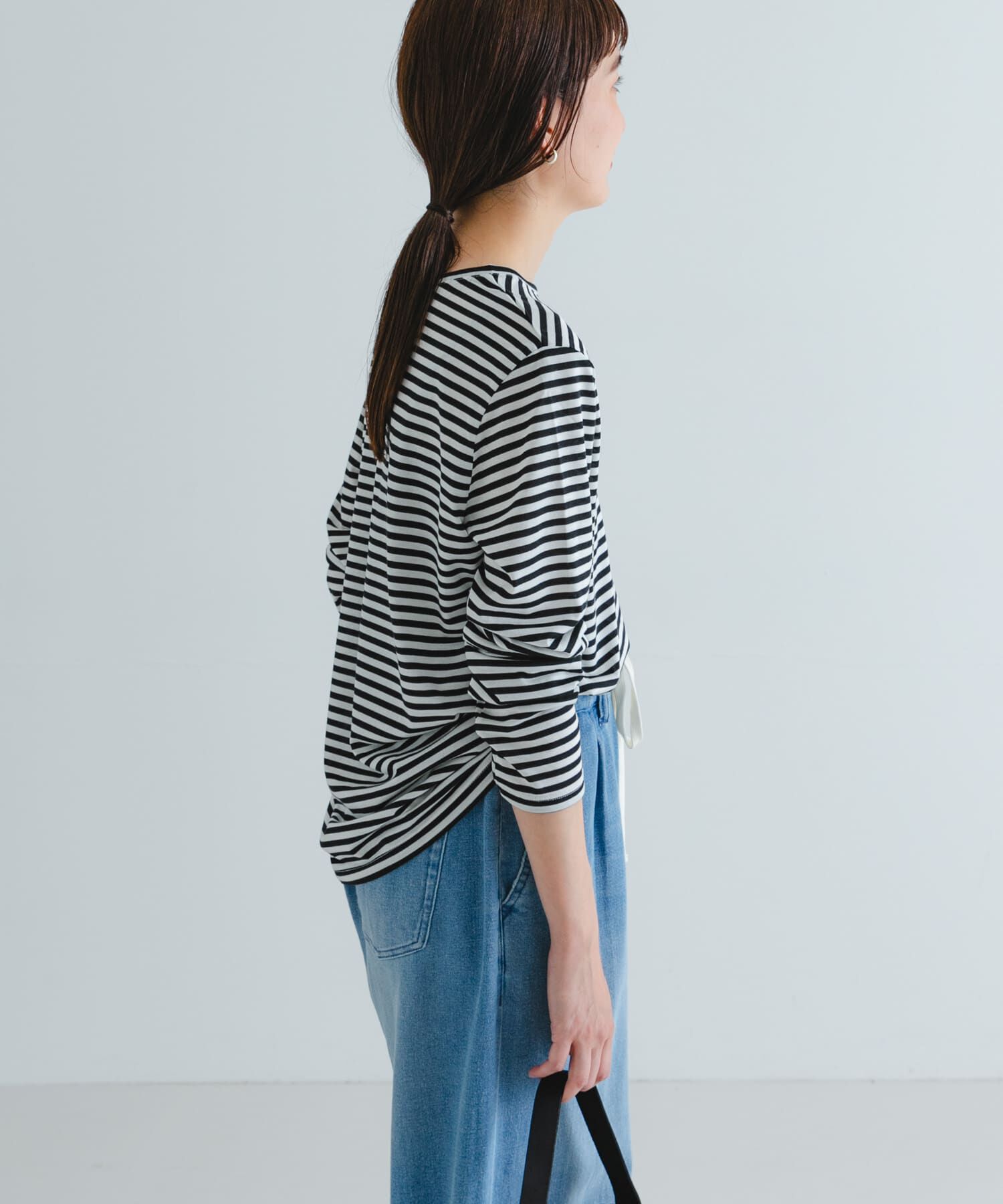 URBAN RESEARCH「テンセルコットンボーダーカットソー」|Tシャツ・カットソー|