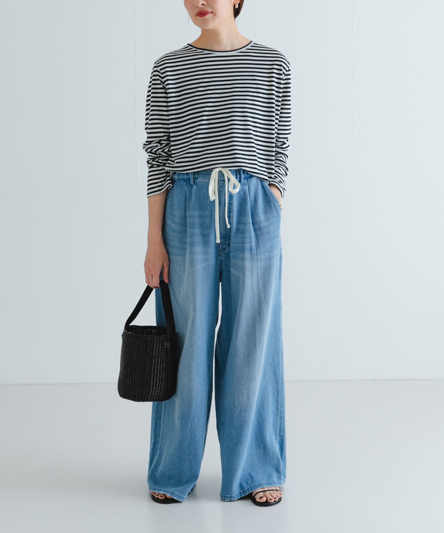 URBAN RESEARCH「テンセルコットンボーダーカットソー」|Tシャツ・カットソー|