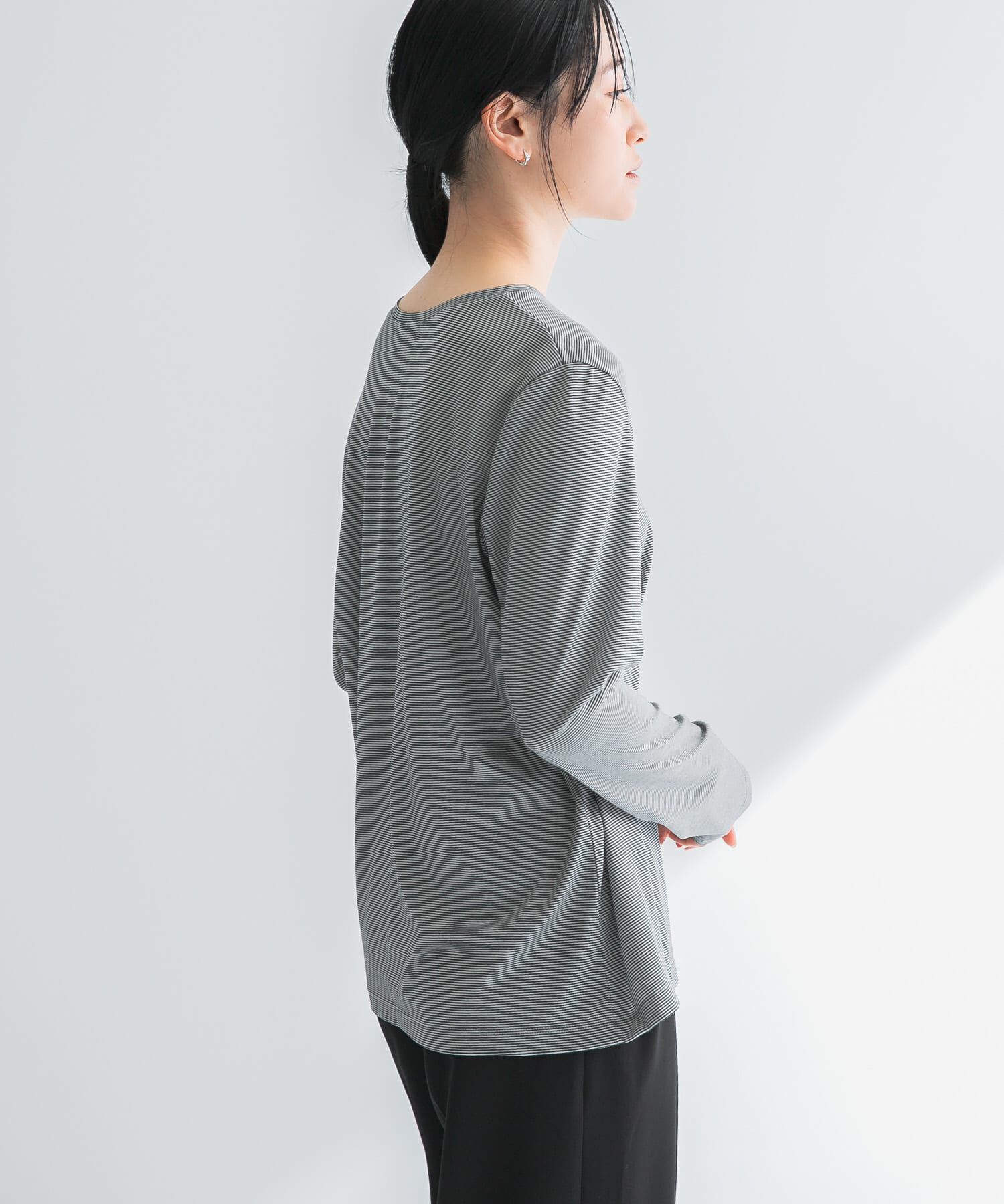 URBAN RESEARCH「テンセルコットンボーダーカットソー」|Tシャツ・カットソー|