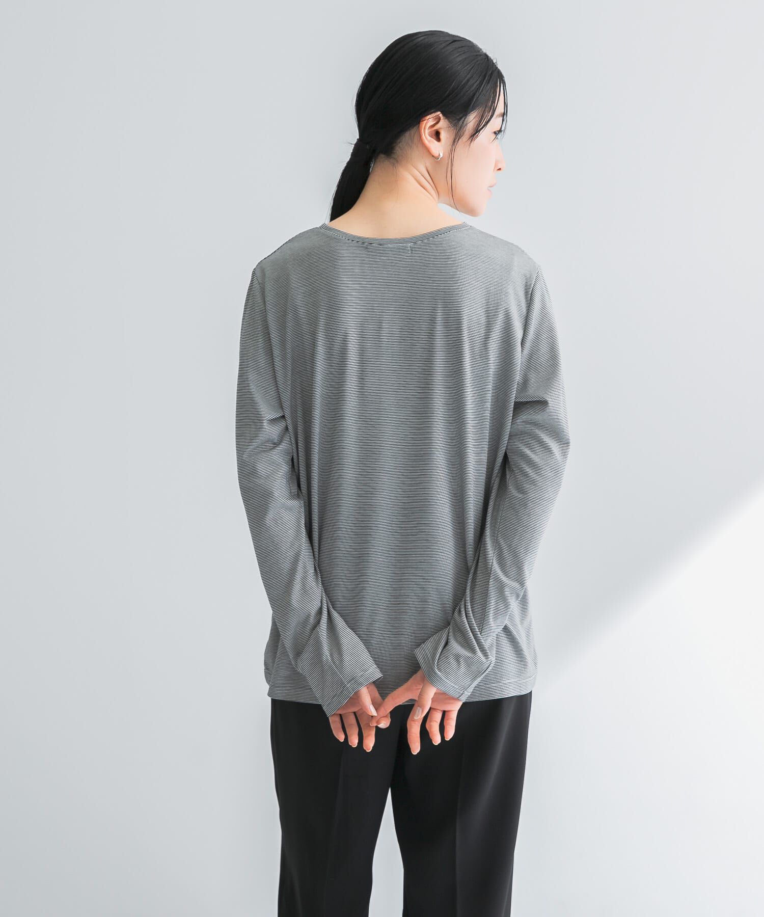 URBAN RESEARCH「テンセルコットンボーダーカットソー」|Tシャツ・カットソー|