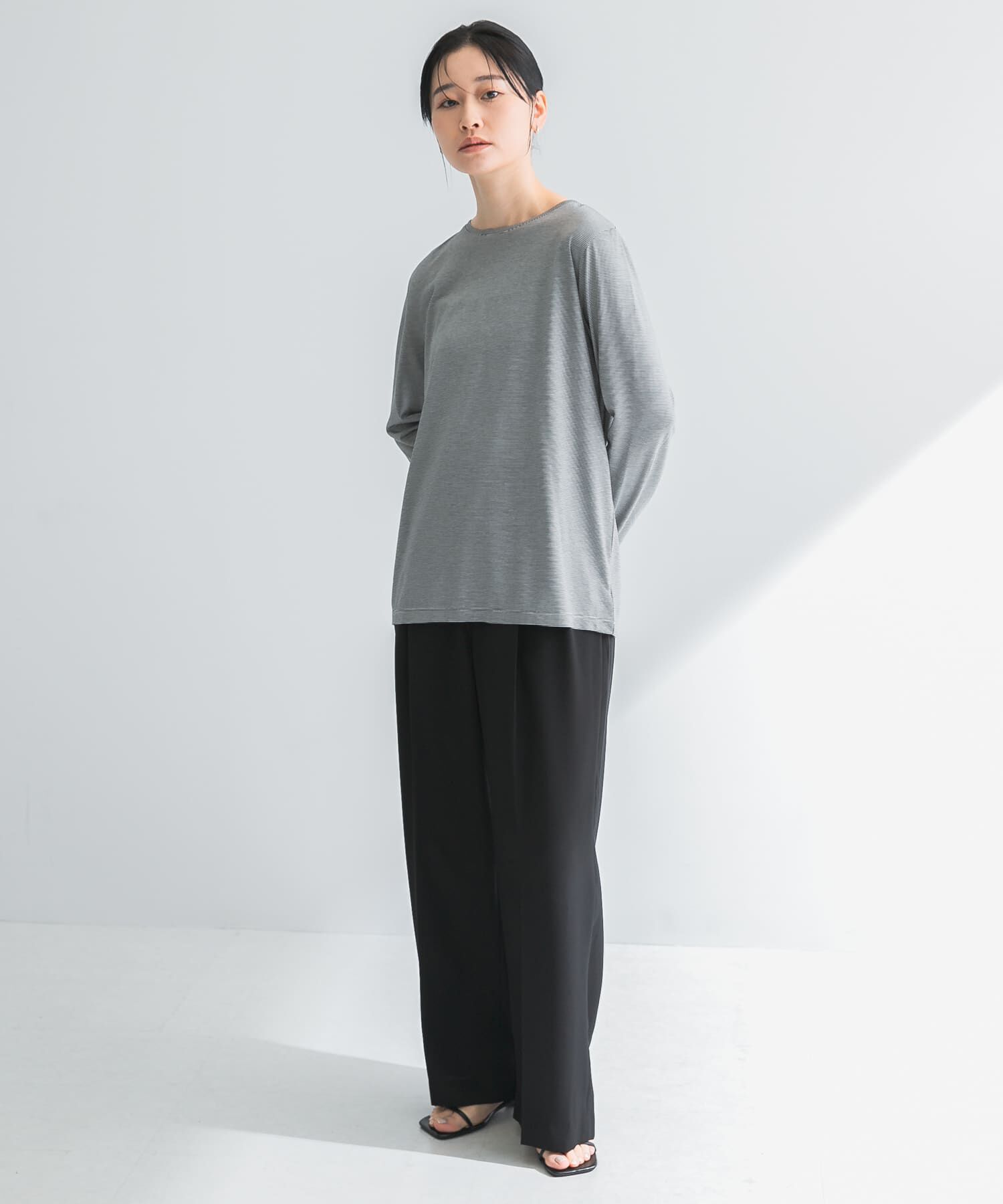 URBAN RESEARCH「テンセルコットンボーダーカットソー」|Tシャツ・カットソー|