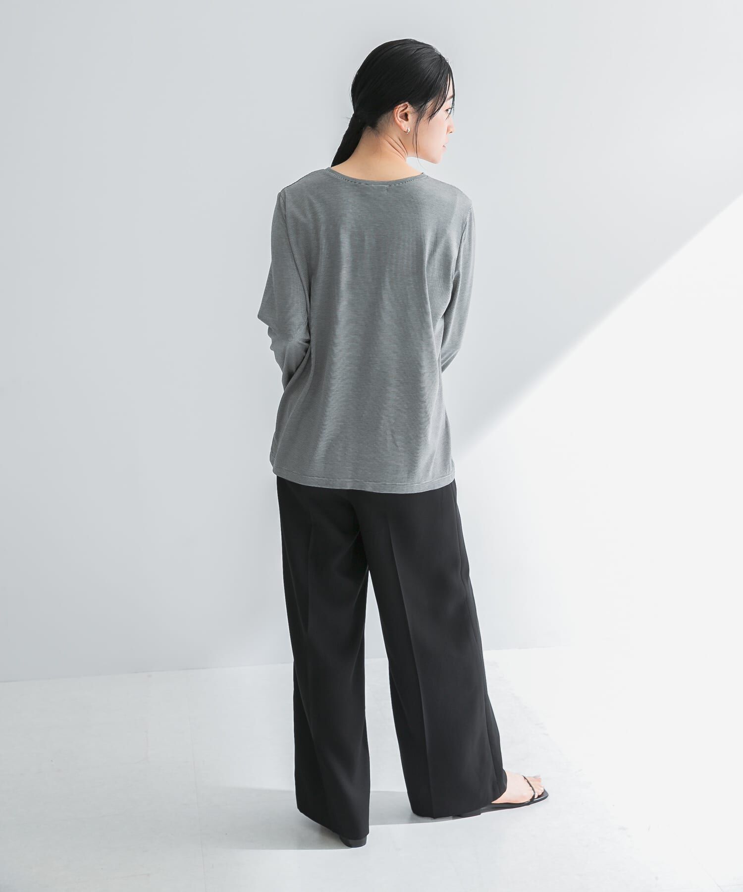 URBAN RESEARCH「テンセルコットンボーダーカットソー」|Tシャツ・カットソー|