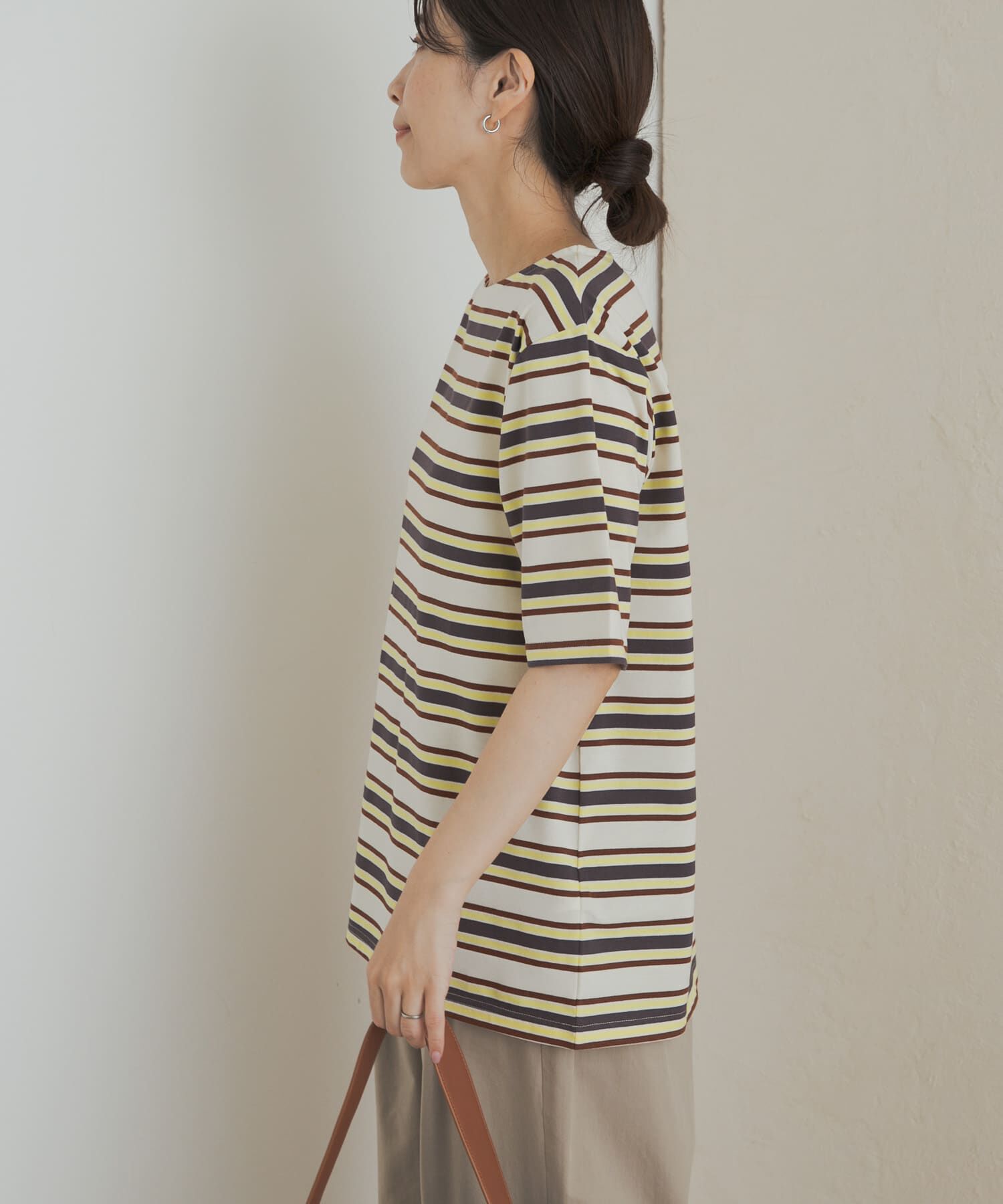 URBAN RESEARCH DOORS「マルチボーダーTシャツ」|Tシャツ・カットソー|