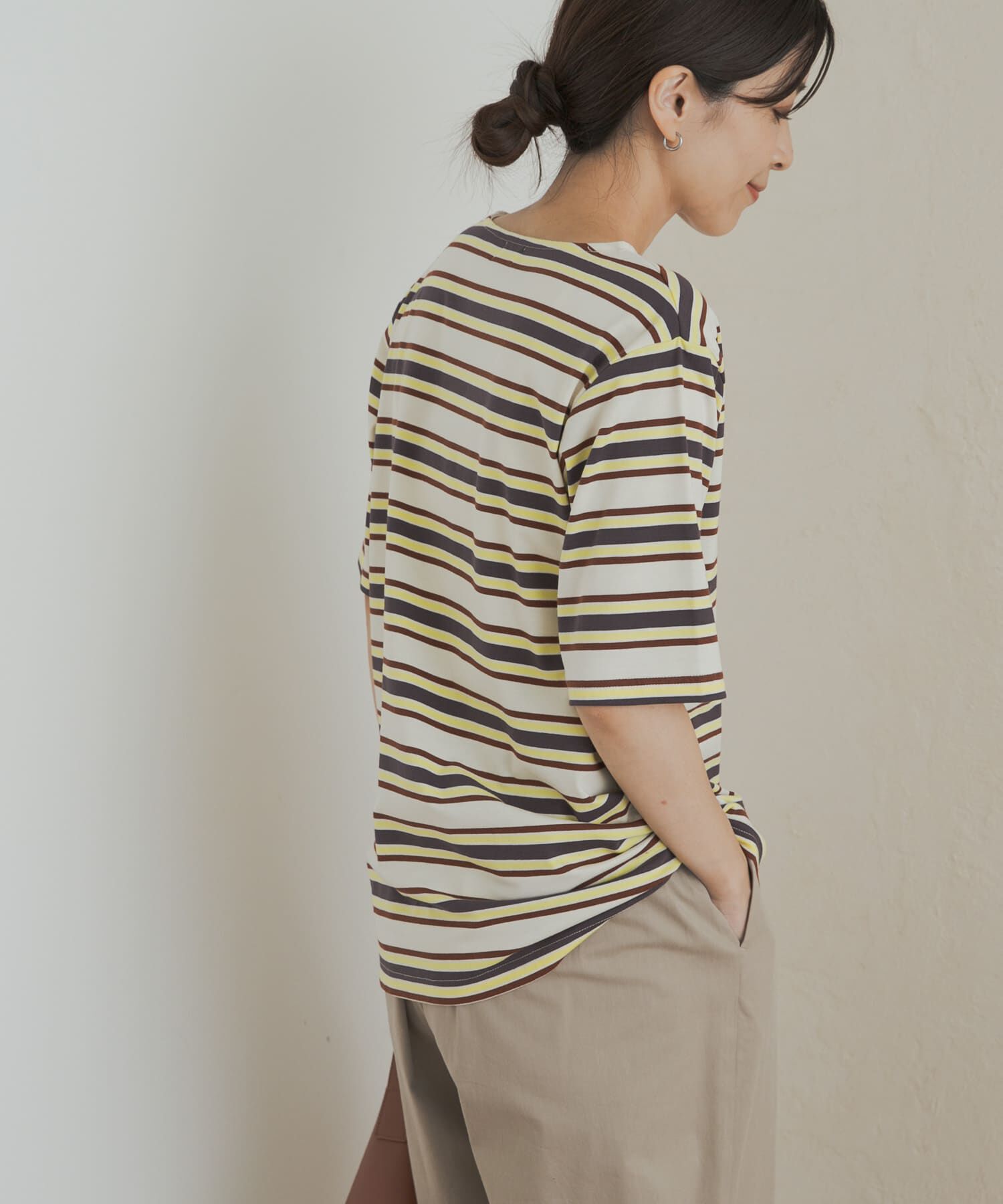 URBAN RESEARCH DOORS「マルチボーダーTシャツ」|Tシャツ・カットソー|