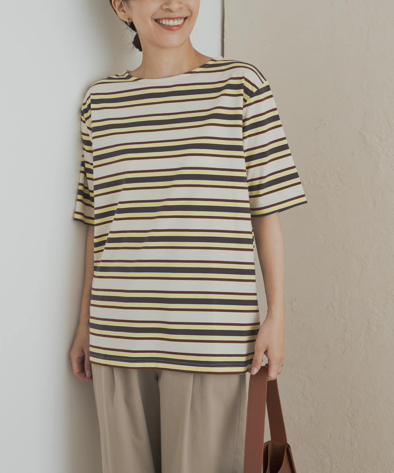 URBAN RESEARCH DOORS「マルチボーダーTシャツ」|Tシャツ・カットソー|