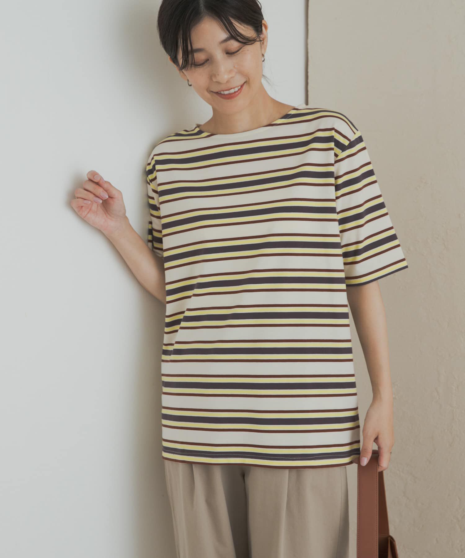 URBAN RESEARCH DOORS「マルチボーダーTシャツ」|Tシャツ・カットソー|