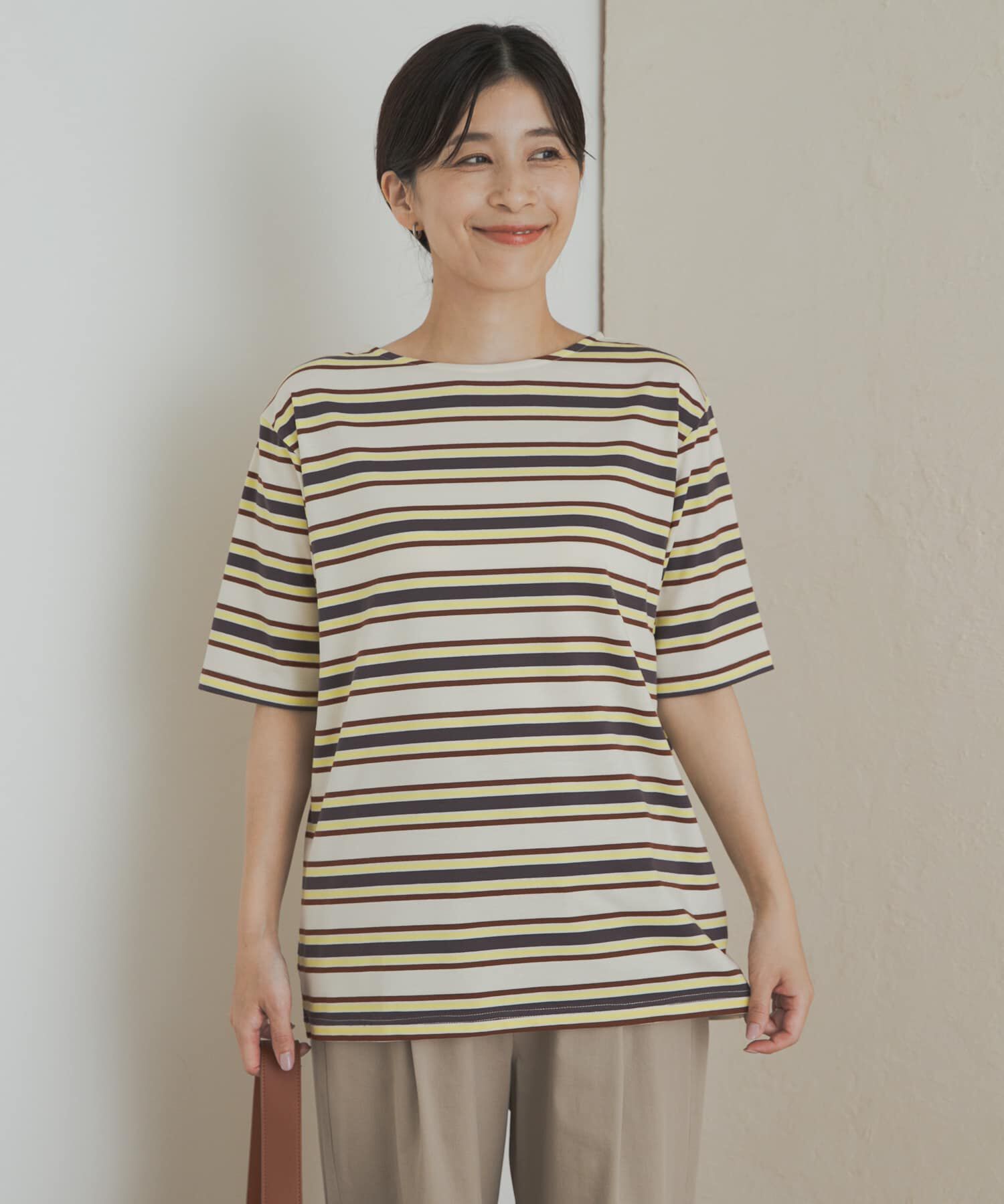 URBAN RESEARCH DOORS「マルチボーダーTシャツ」|Tシャツ・カットソー|