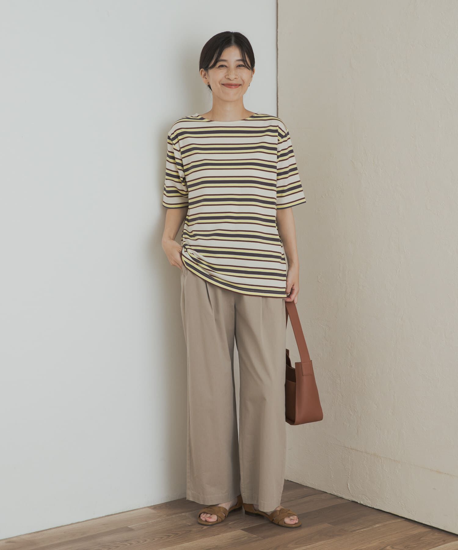 URBAN RESEARCH DOORS「マルチボーダーTシャツ」|Tシャツ・カットソー|