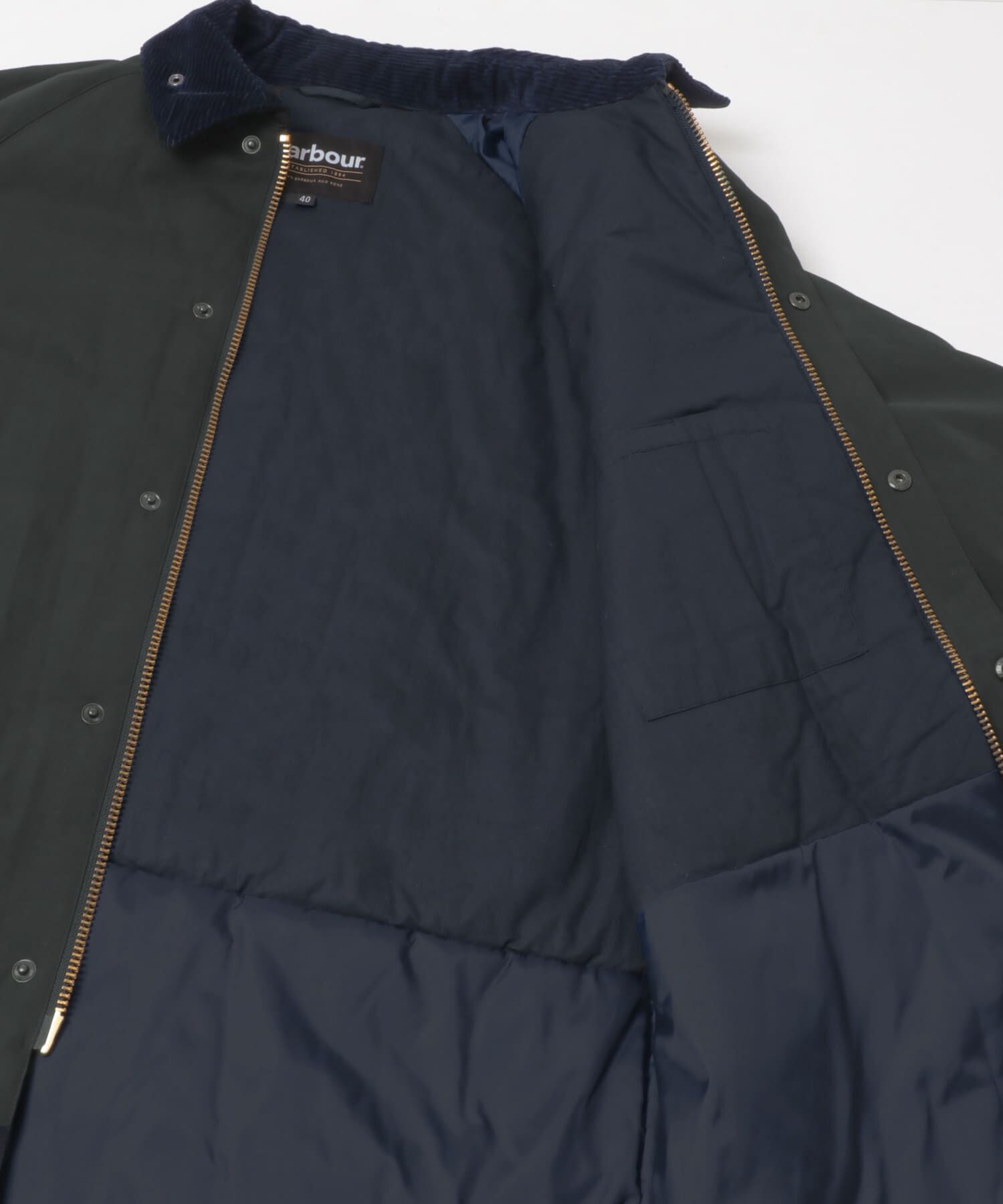 URBAN RESEARCH「『別注』Barbour / URBAN RESEARCH　PADDED OS BEAUFORT」|ノーカラーコート|