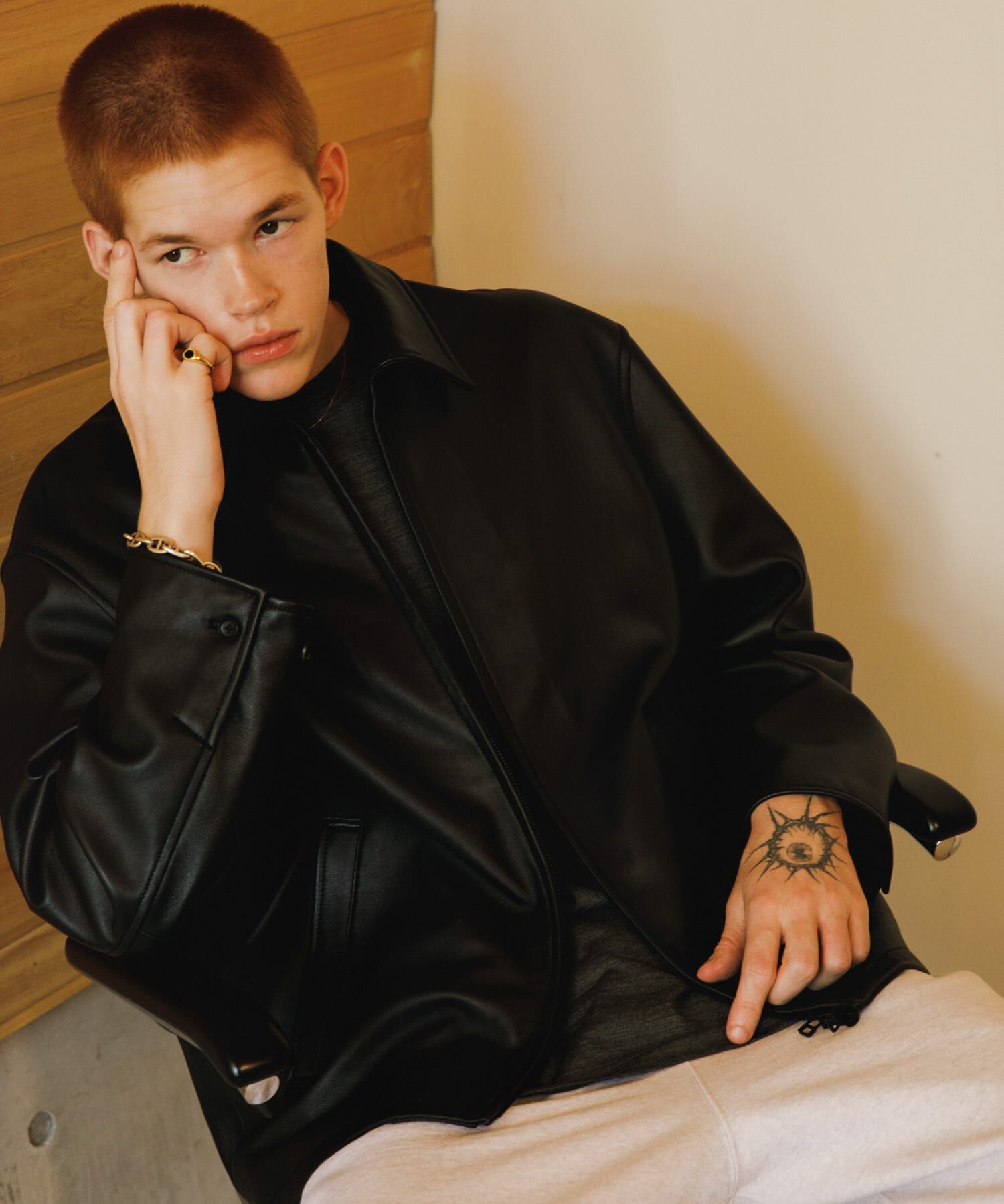 URBAN RESEARCH「LAMB LEATHER SPORTS JACKET」|その他|ブラック