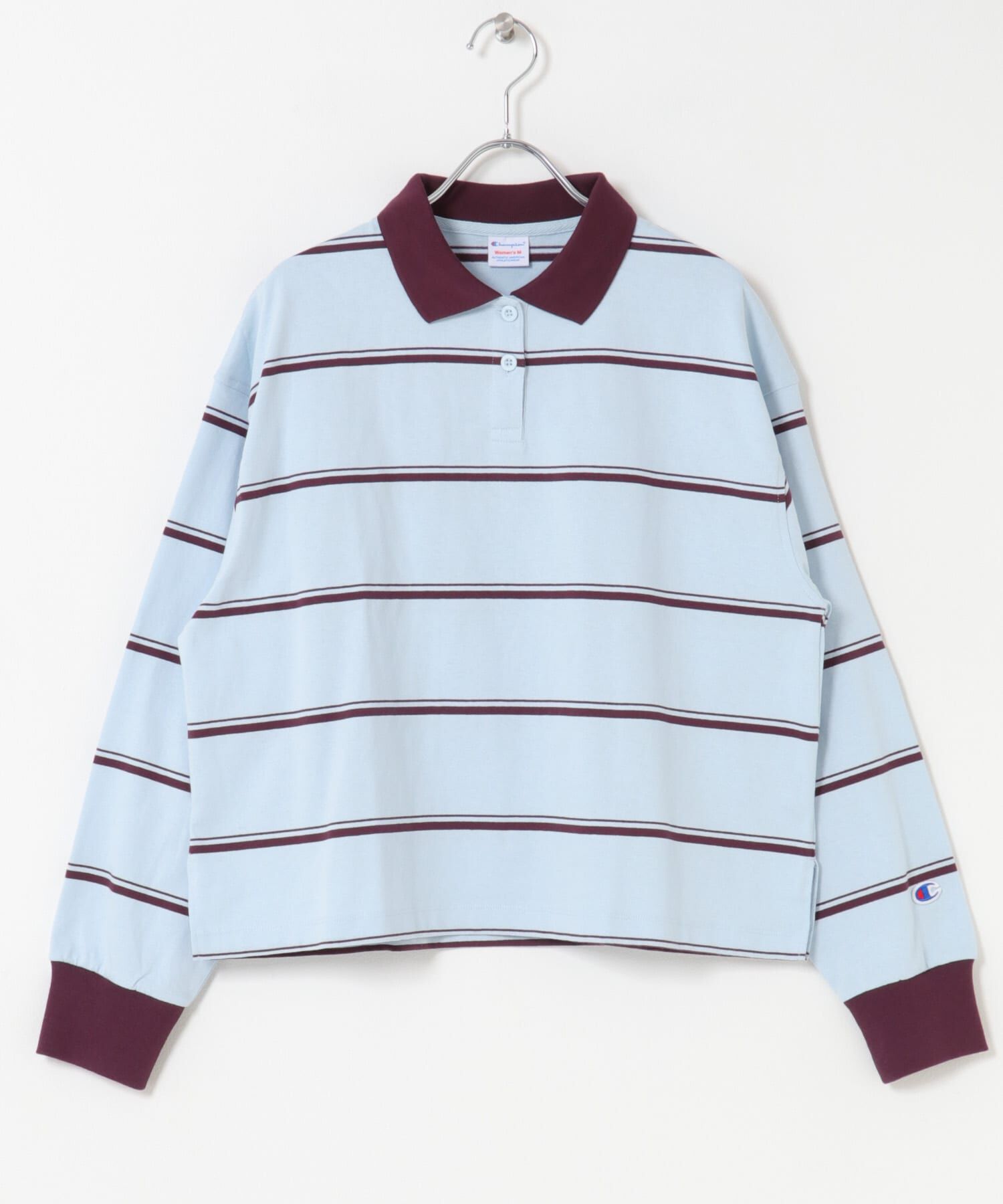 URBAN RESEARCH DOORS「Champion　LONGSLEEVE BORDER POLO」|Tシャツ・カットソー|