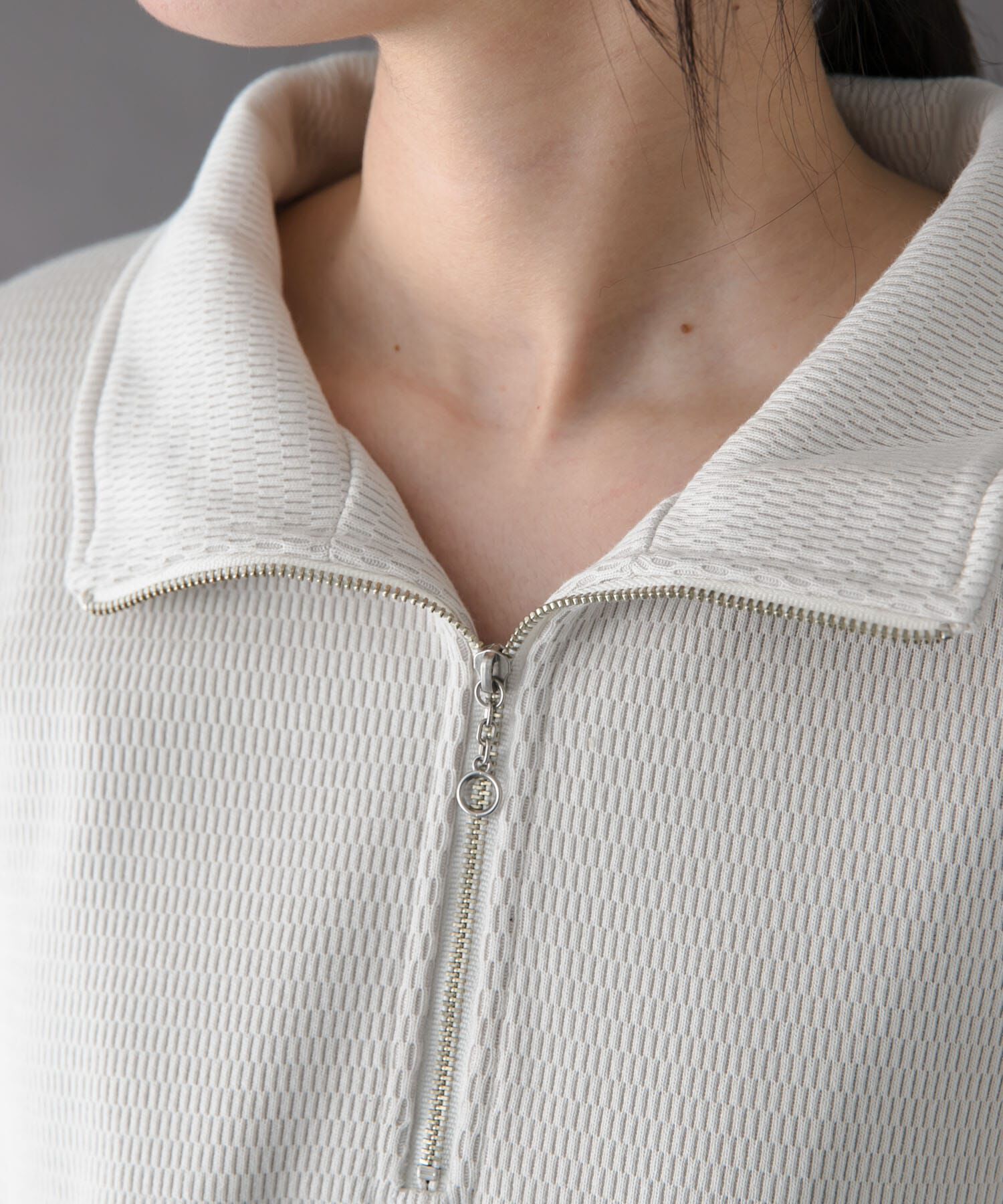 URBAN RESEARCH DOORS「FORK&SPOON　ハーフジップサーマルカットソー」|Tシャツ・カットソー|