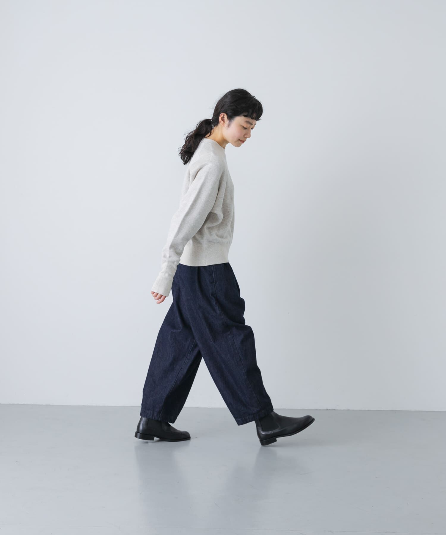 かぐれ「コットンリヨセルショートプルオーバー」|Tシャツ・カットソー|