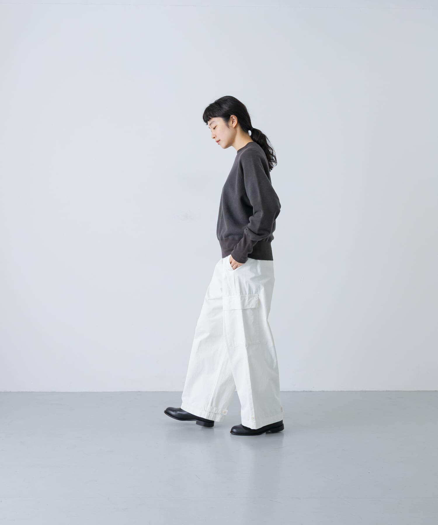 かぐれ「コットンリヨセルショートプルオーバー」|Tシャツ・カットソー|