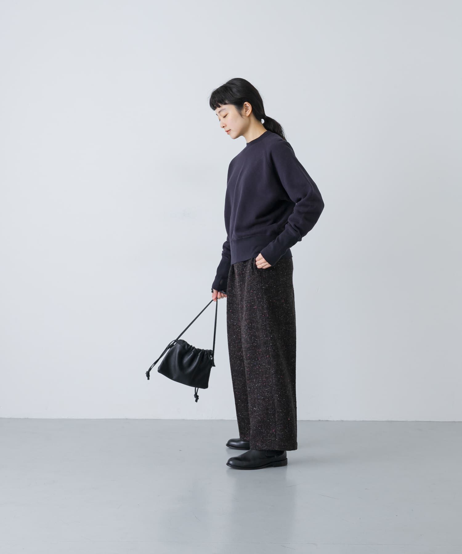 かぐれ「コットンリヨセルショートプルオーバー」|Tシャツ・カットソー|