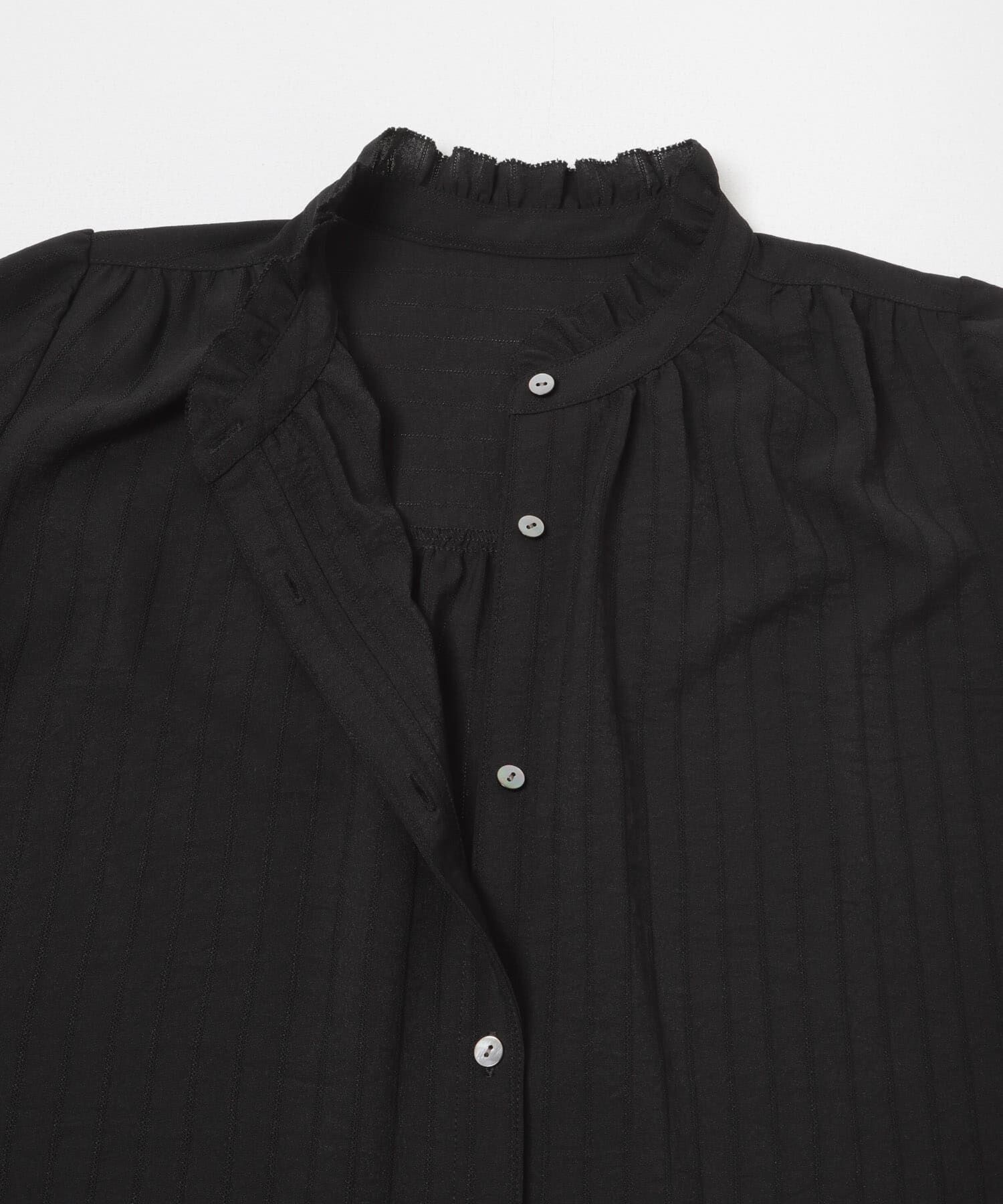 URBAN RESEARCH「ドビーストライプフリルブラウス」|シャツ・ブラウス|