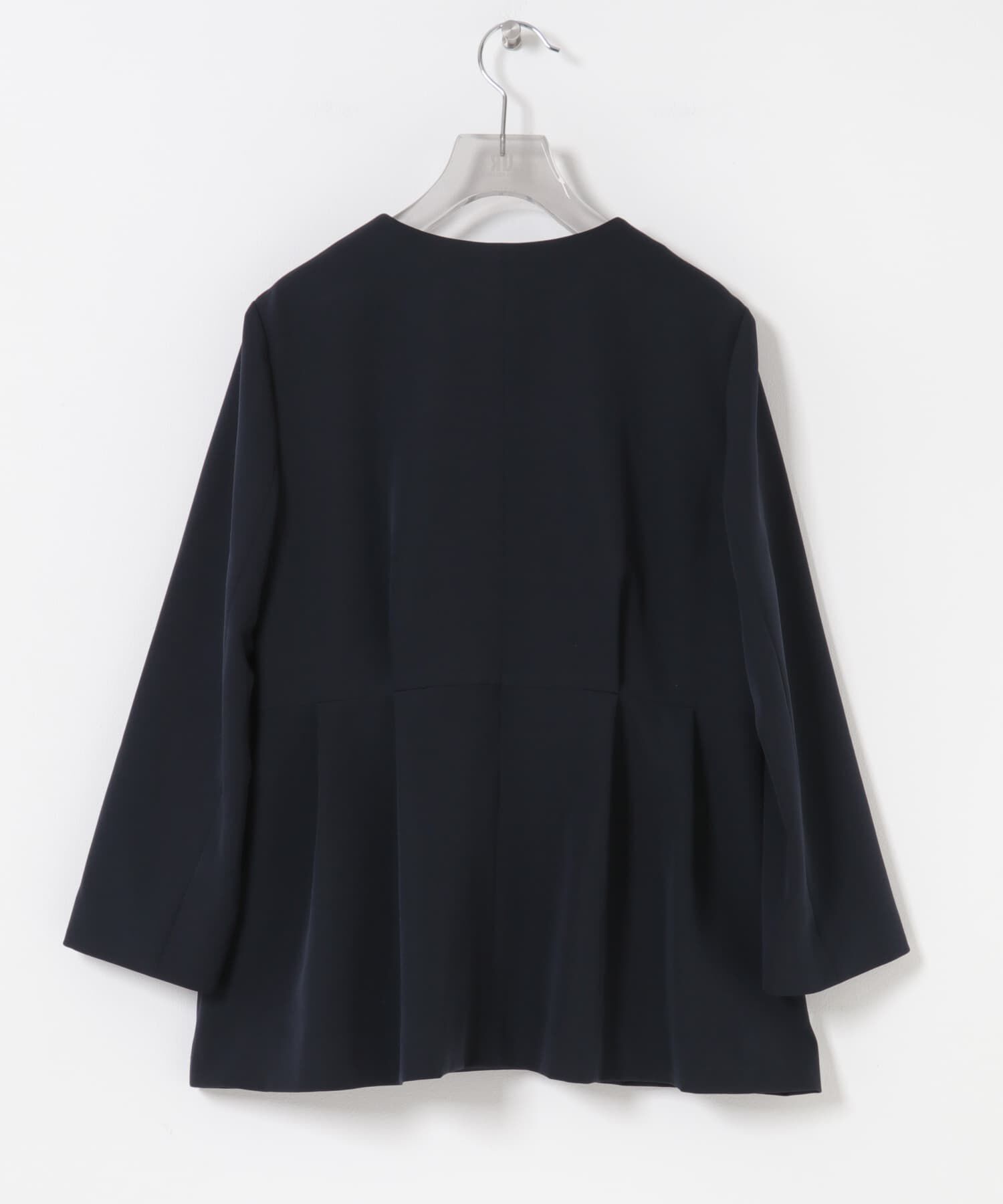 URBAN RESEARCH「ノーカラーペプラムジャケット」|ノーカラージャケット|