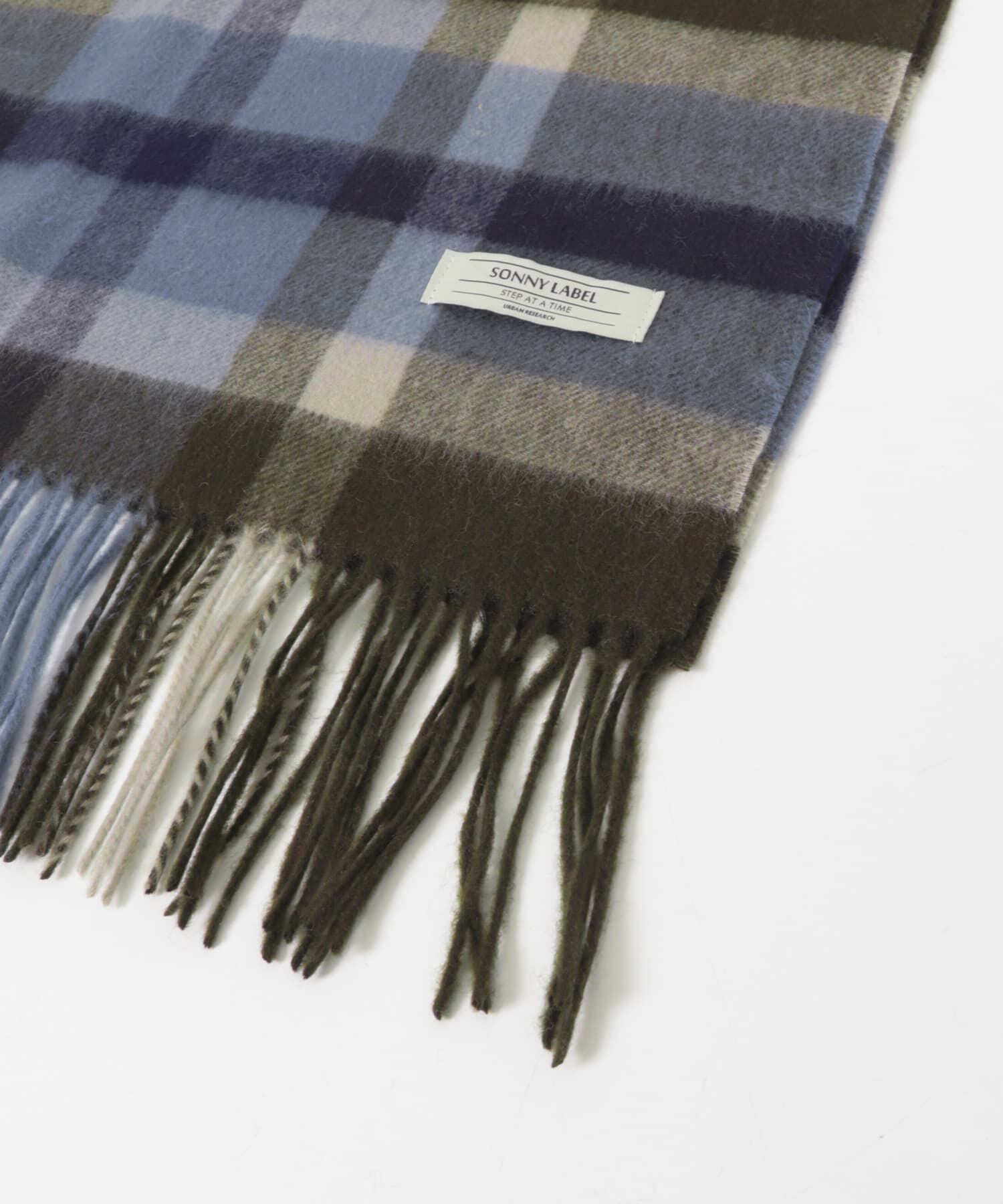 Sonny Label 「ウールカシミヤチェックワイドマフラー」|マフラー|