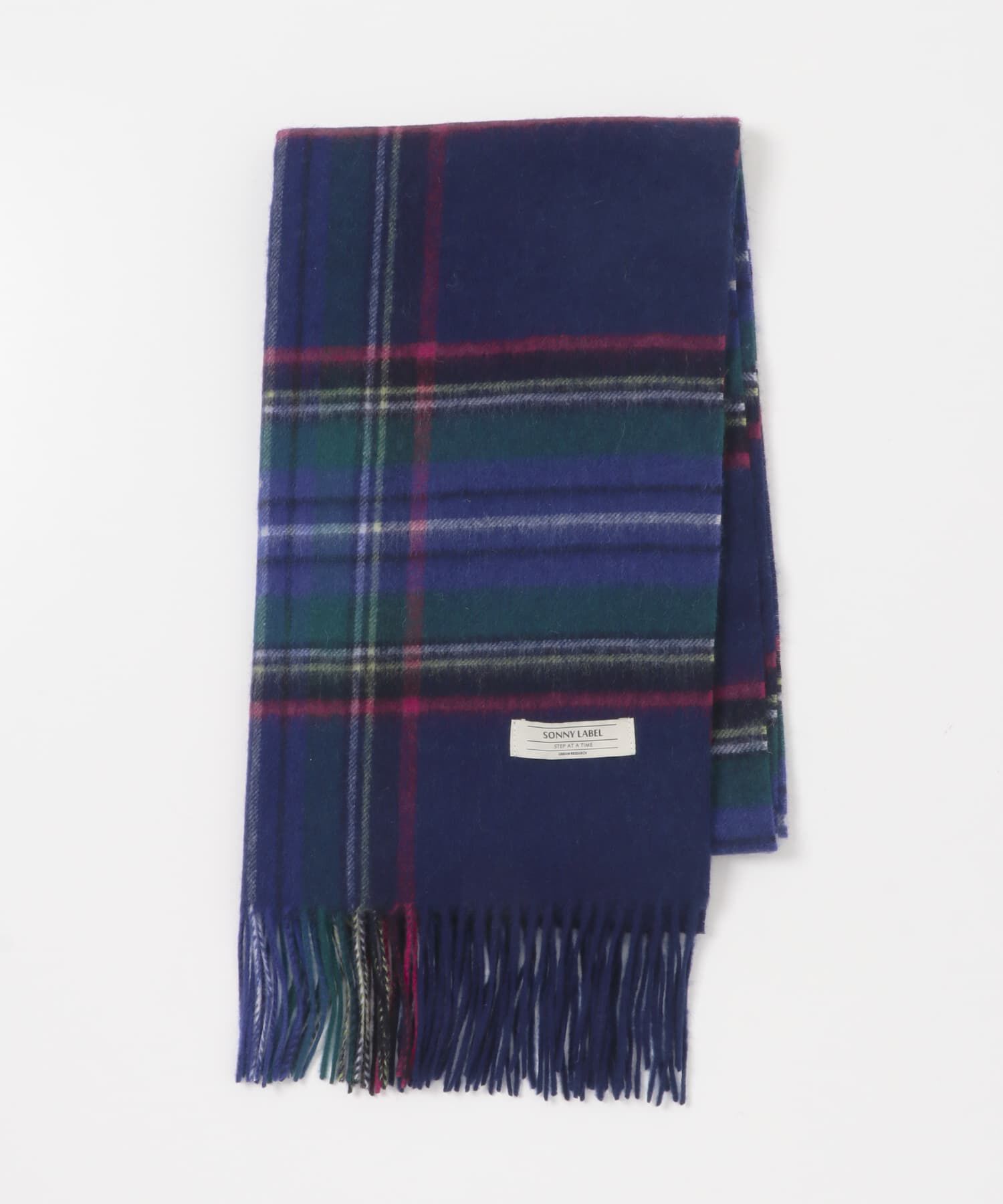 Sonny Label 「ウールカシミヤチェックワイドマフラー」|マフラー|