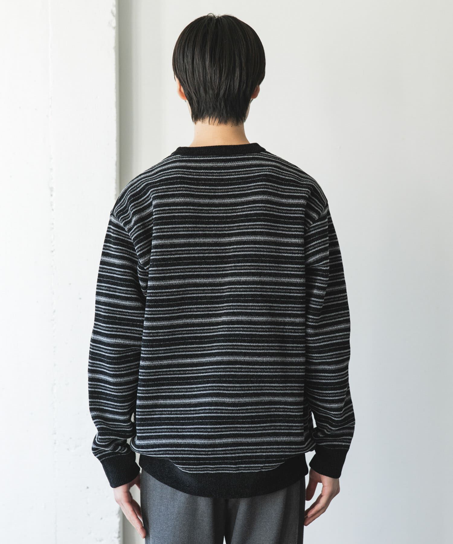 URBAN RESEARCH DOORS「モールマルチボーダーニット」|ニット・セーター|