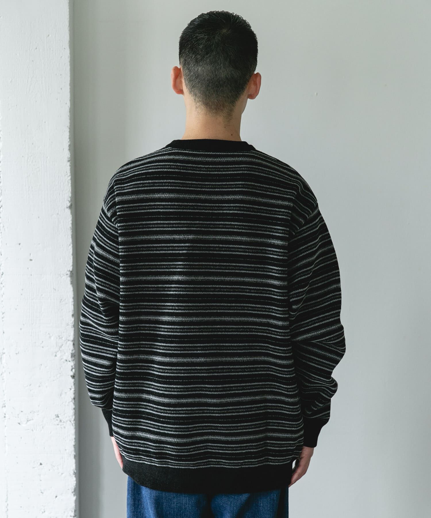 URBAN RESEARCH DOORS「モールマルチボーダーニット」|ニット・セーター|