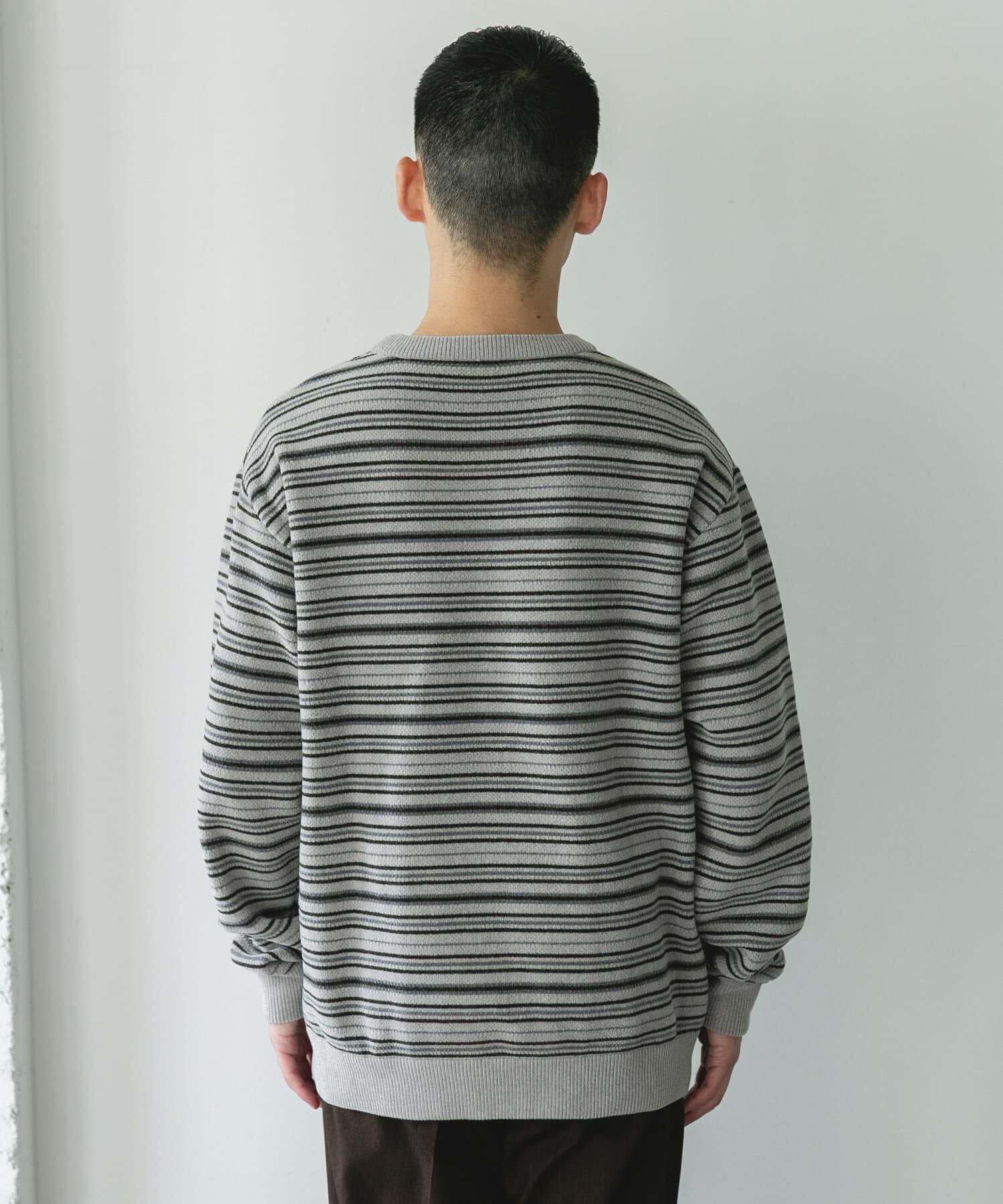 URBAN RESEARCH DOORS「モールマルチボーダーニット」|ニット・セーター|