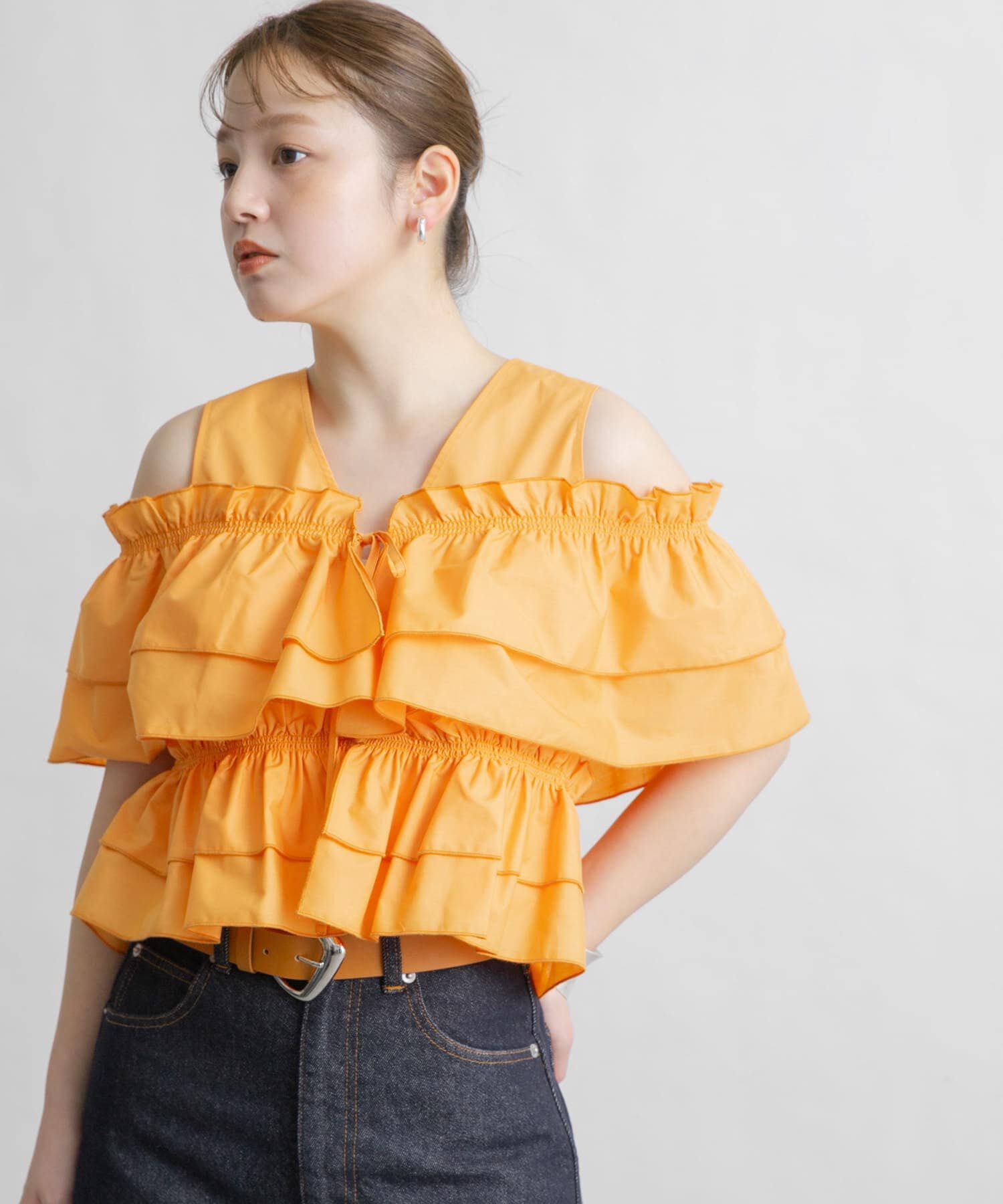  「マルチWAYクロスフリルブラウス」|シャツ・ブラウス|