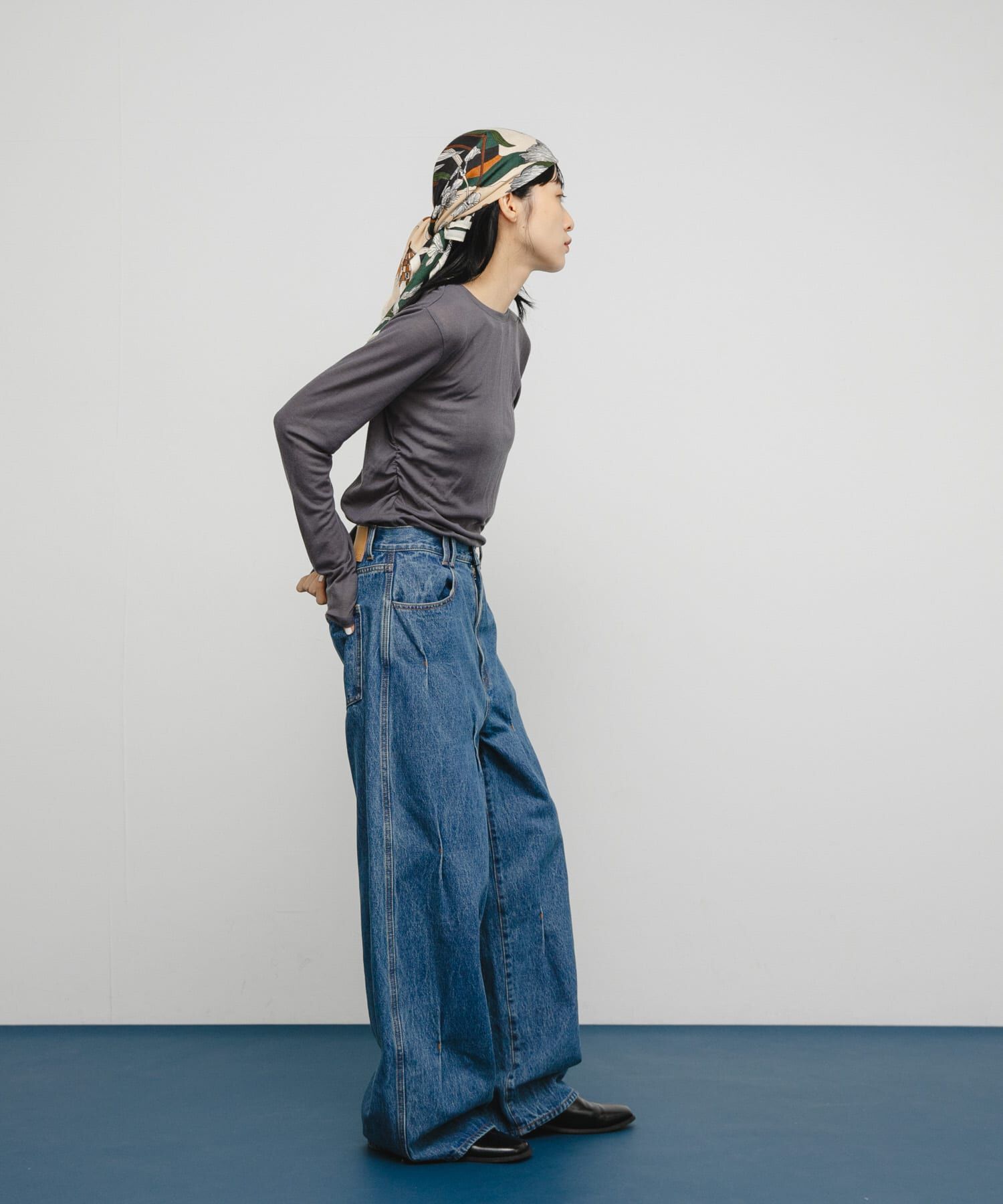  「シアーリブデザインカットソー」|Tシャツ・カットソー|