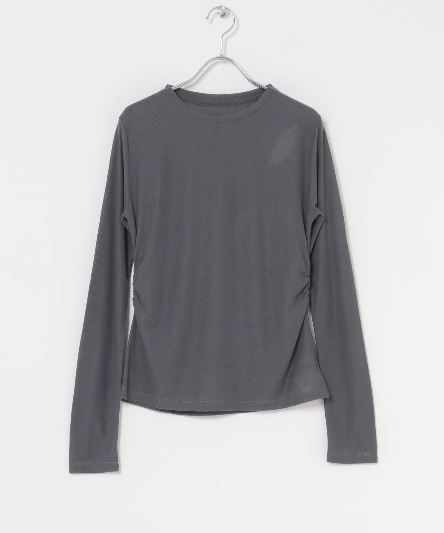  「シアーリブデザインカットソー」|Tシャツ・カットソー|