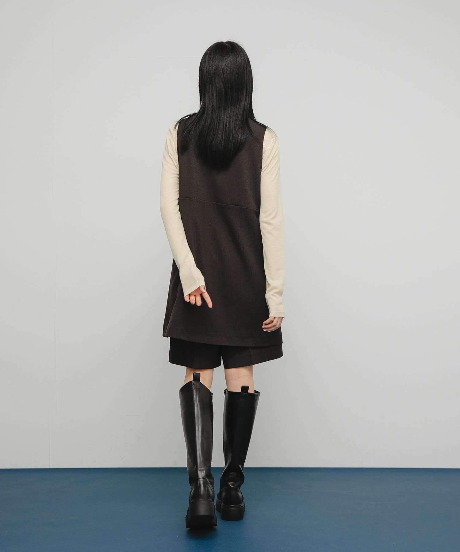  「シアーリブデザインカットソー」|Tシャツ・カットソー|