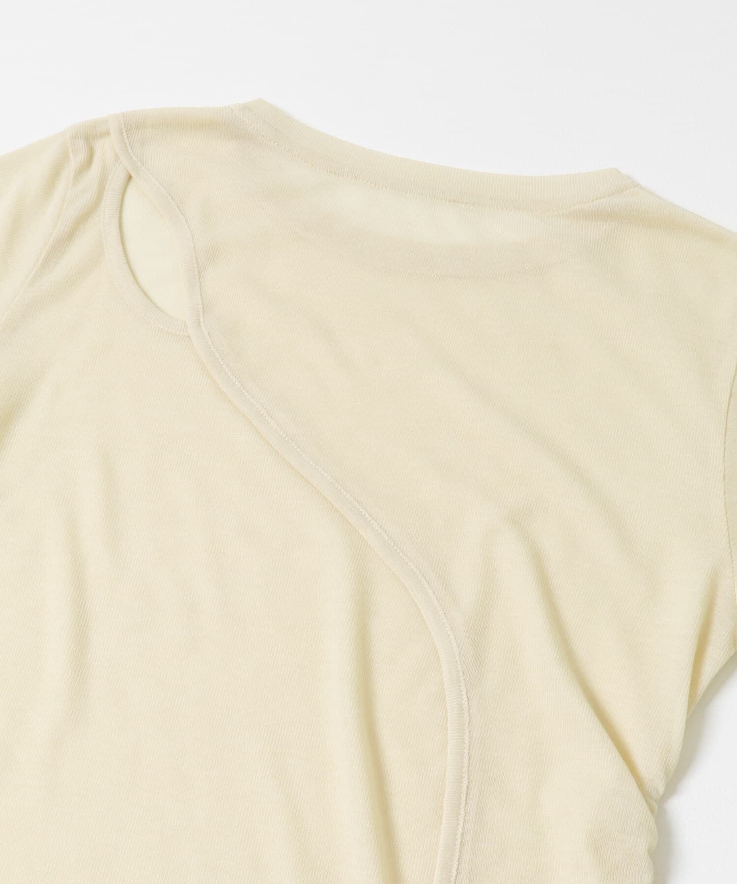  「シアーリブデザインカットソー」|Tシャツ・カットソー|