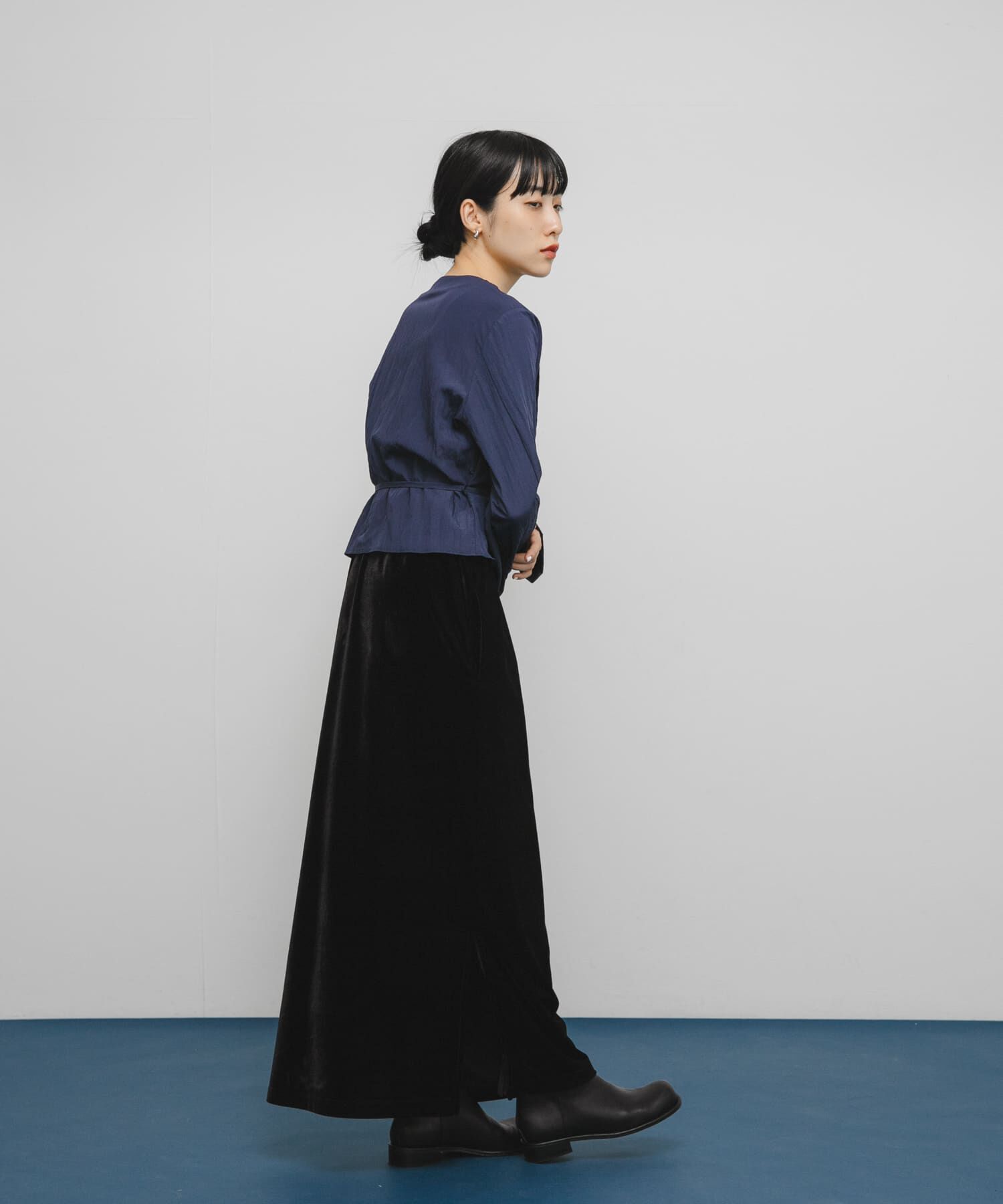  「ピンタックVネックブラウス」|シャツ・ブラウス|