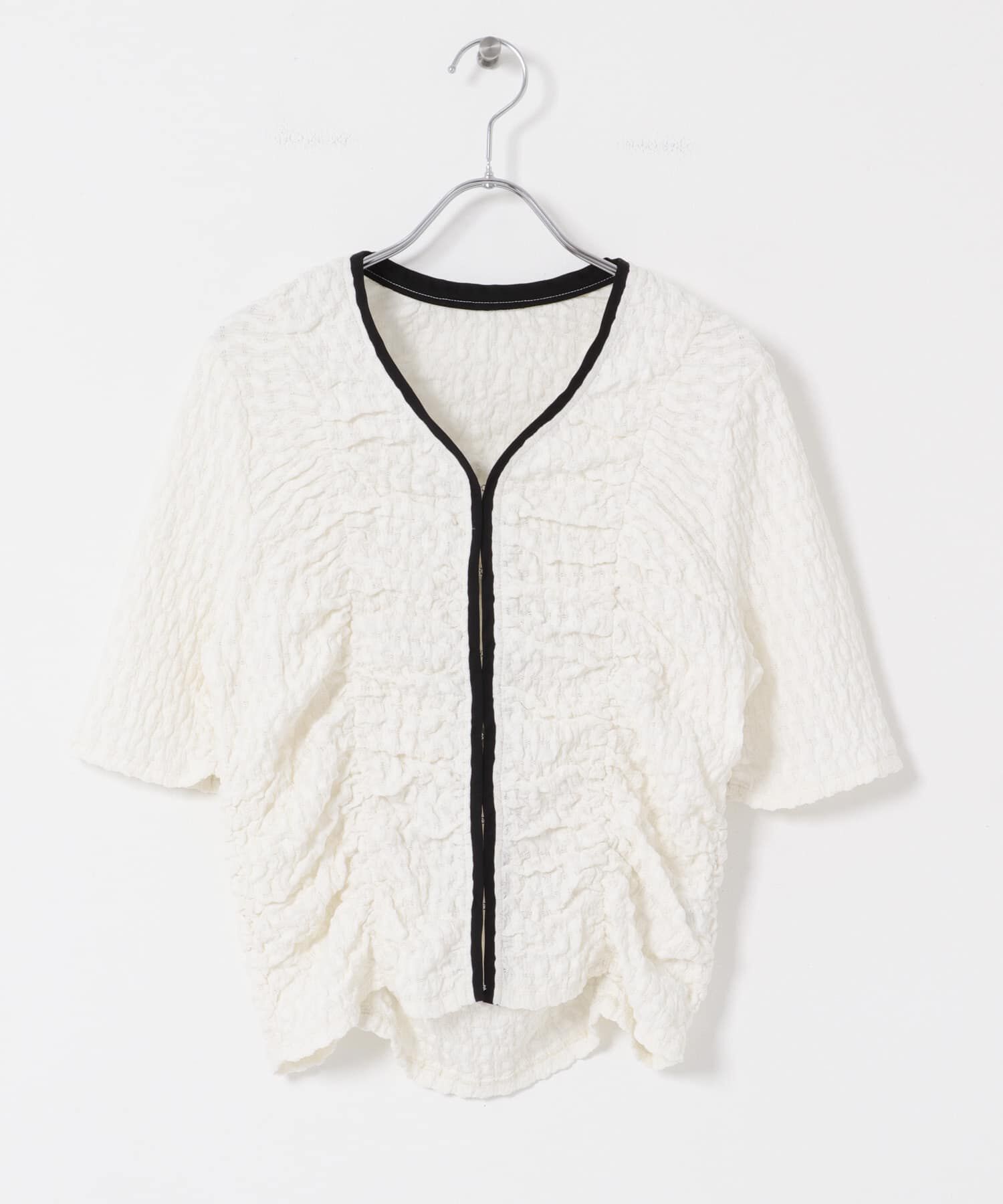  「シャーリングホックトップス」|Tシャツ・カットソー|