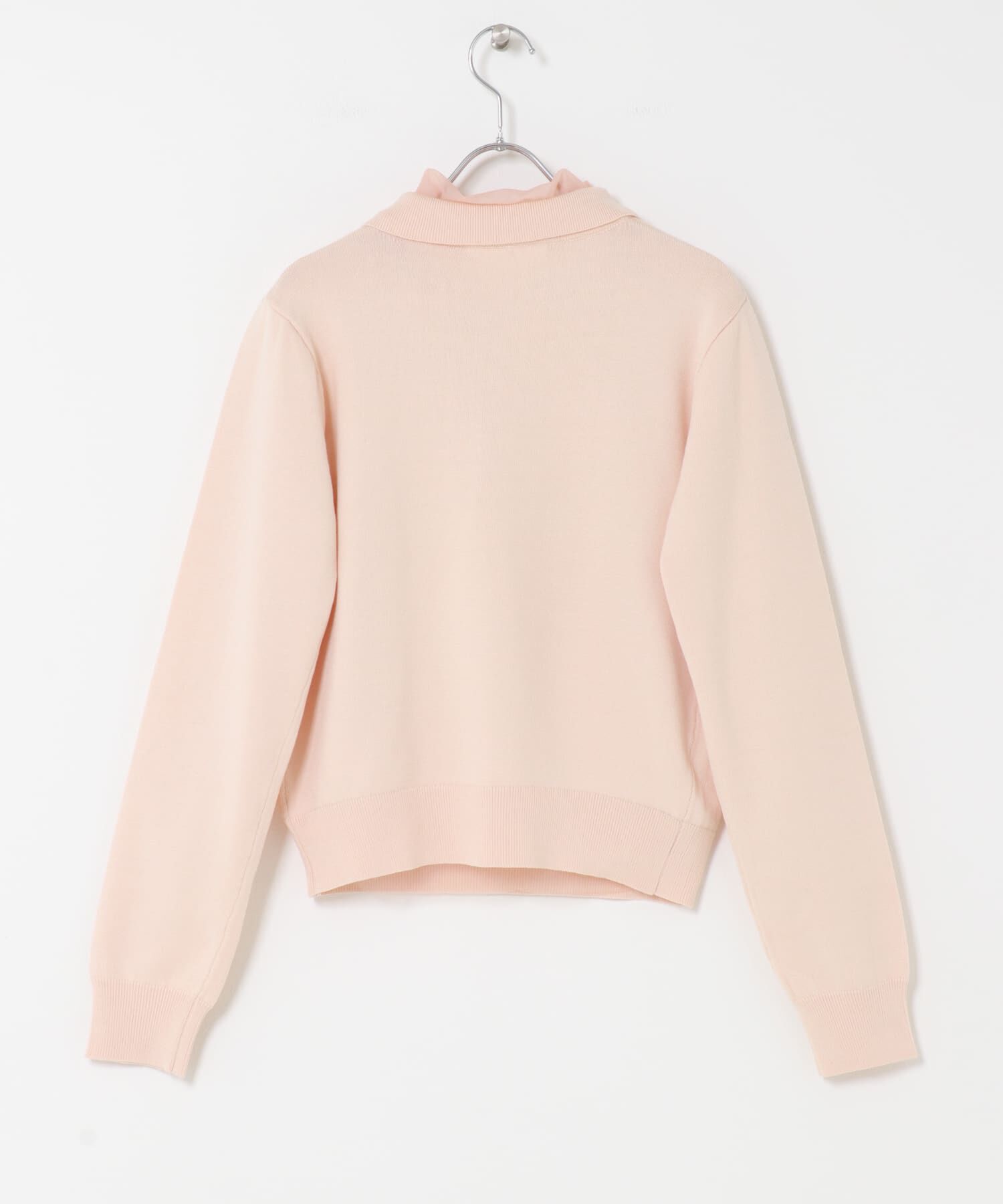  「チュールレイヤードニットシャツ」|ニット・セーター|