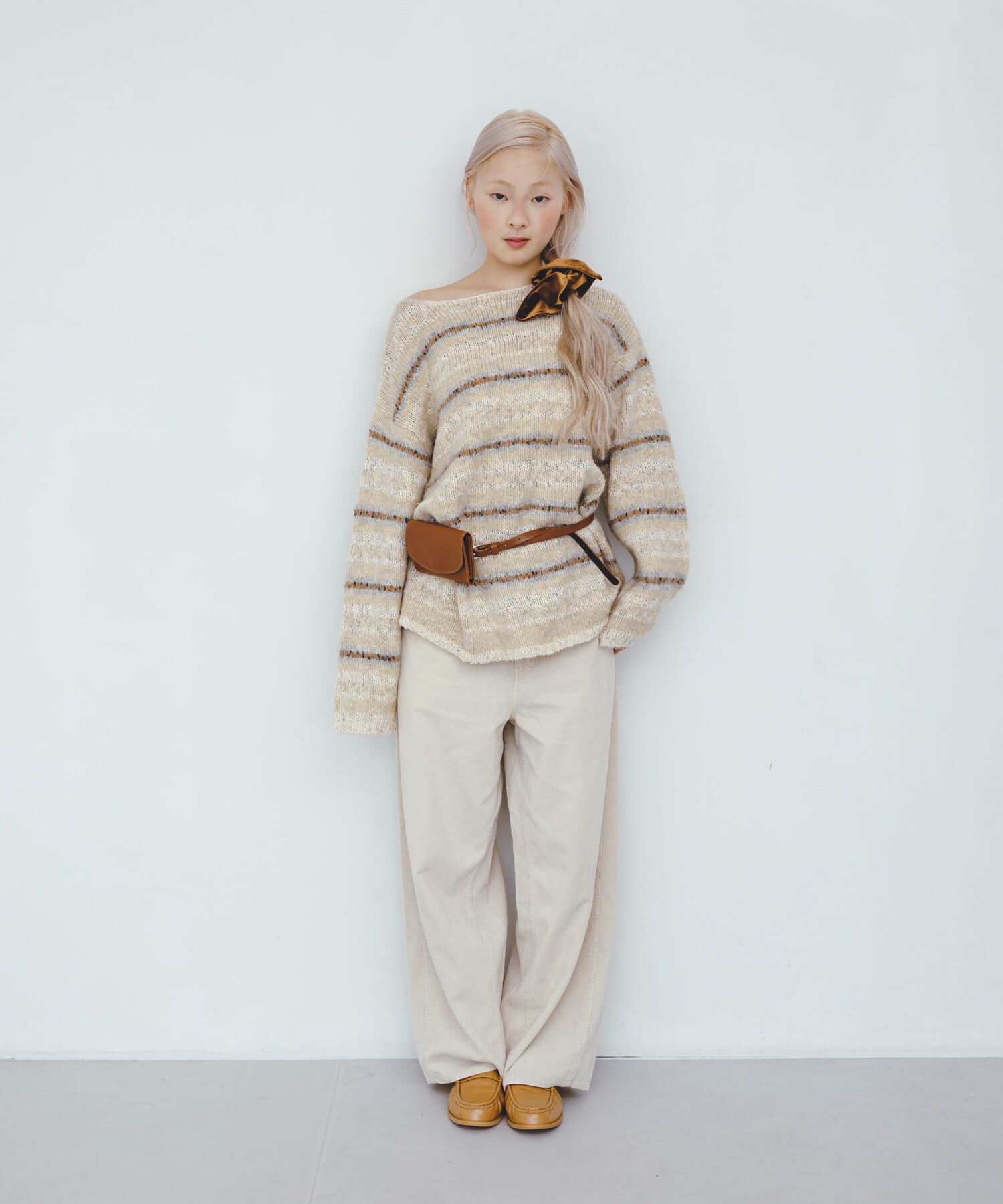  「マルチボーダールーズニット」|ニット・セーター|