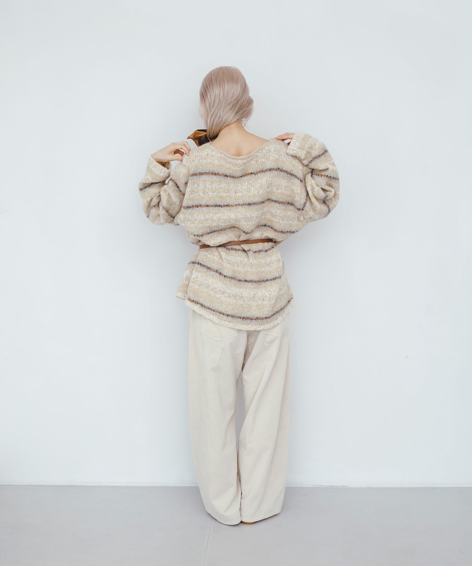  「マルチボーダールーズニット」|ニット・セーター|