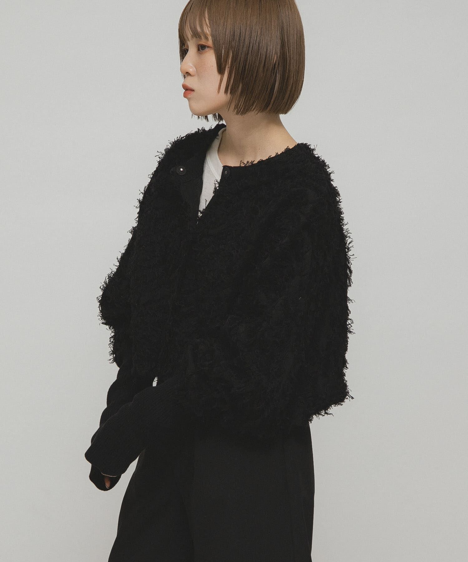  「2WAYフリンジカーディガン」|カーディガン|