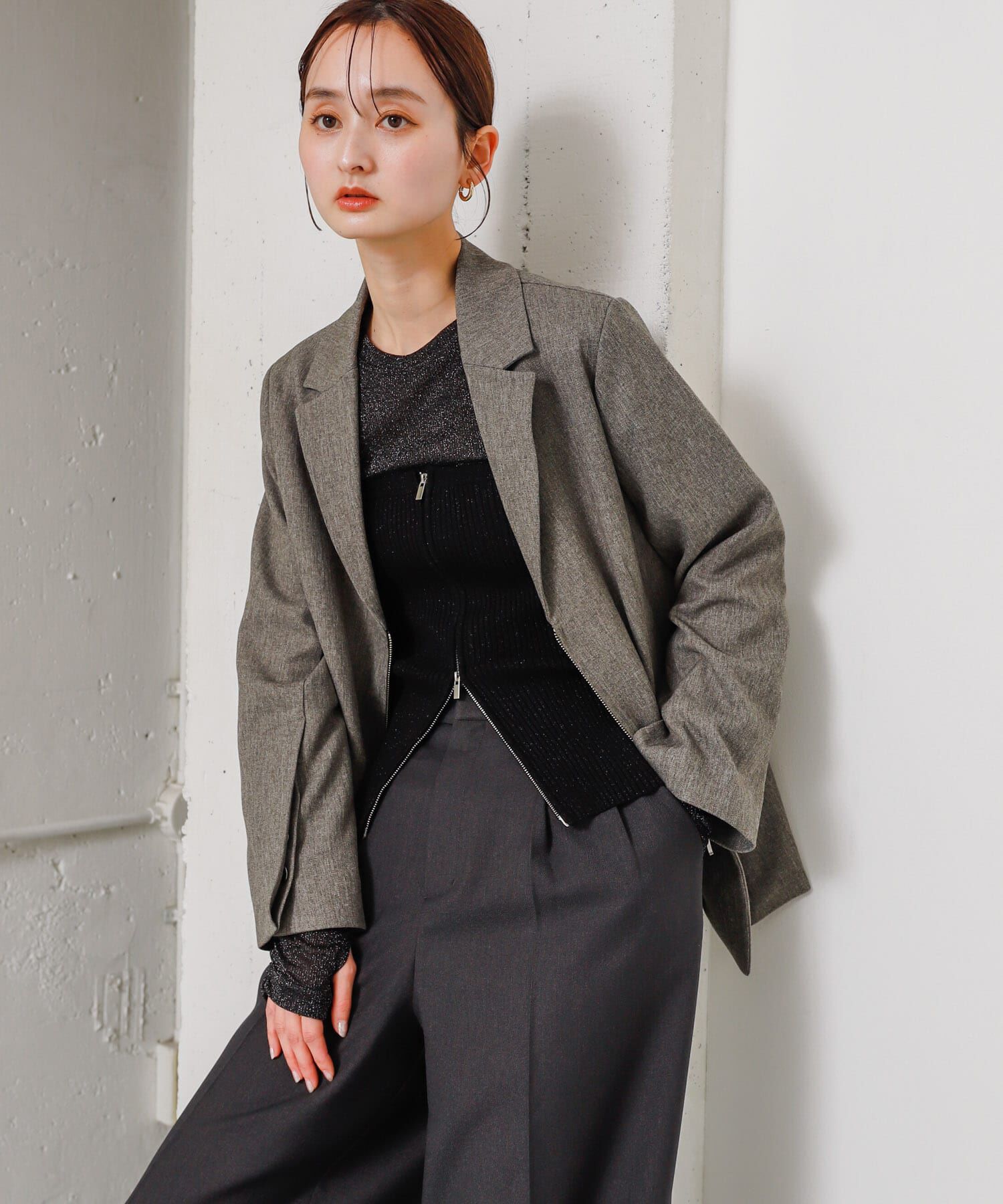 SENSE OF PLACE by URBAN RESEARCH「ラメジップニットビスチェ」|その他|