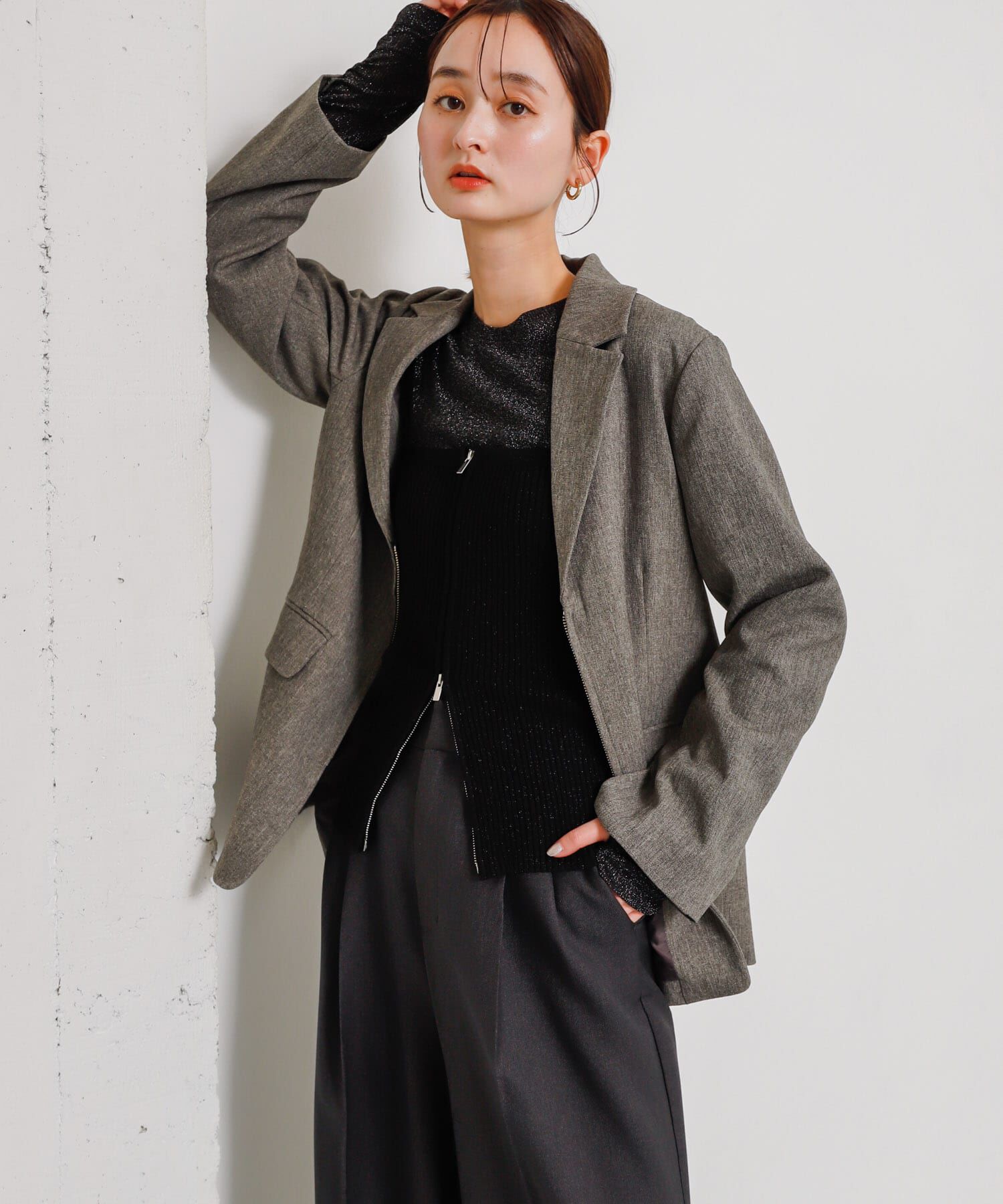 SENSE OF PLACE by URBAN RESEARCH「ラメジップニットビスチェ」|その他|