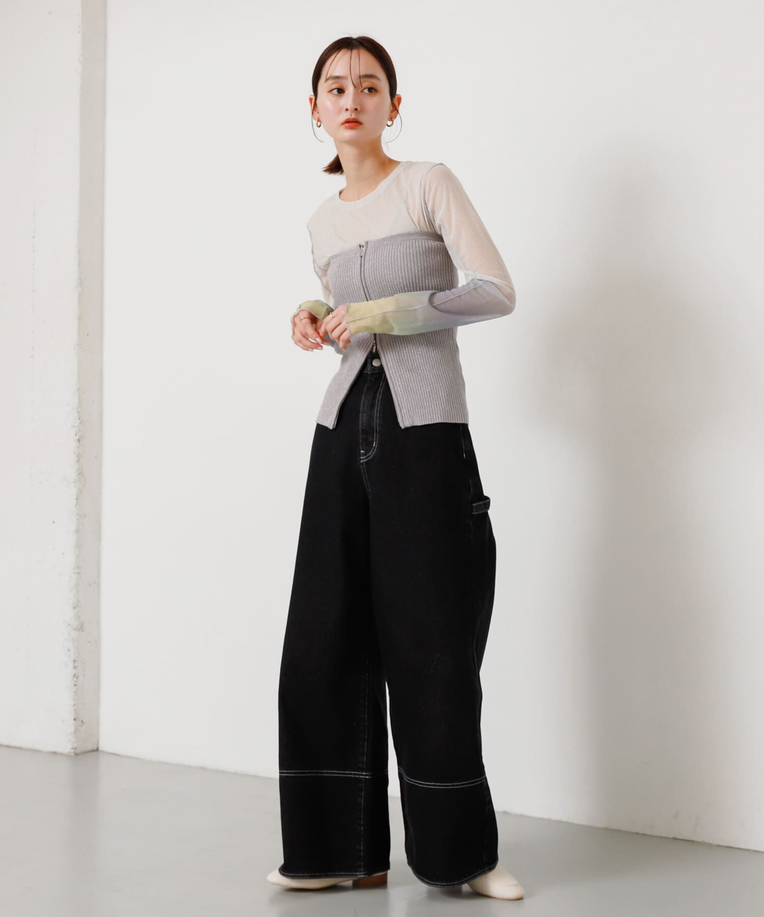 SENSE OF PLACE by URBAN RESEARCH「ラメジップニットビスチェ」|その他|